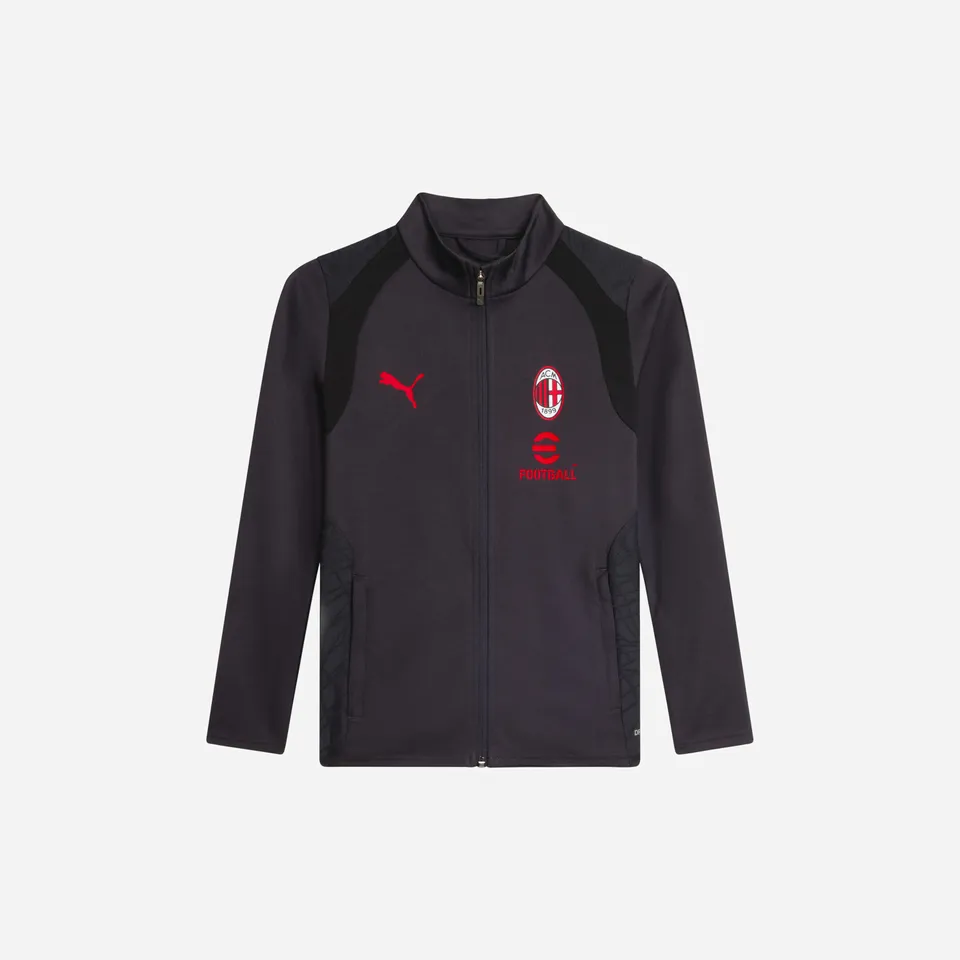 AC Milan Training 2026/27 giacca bimbo grigia con zip