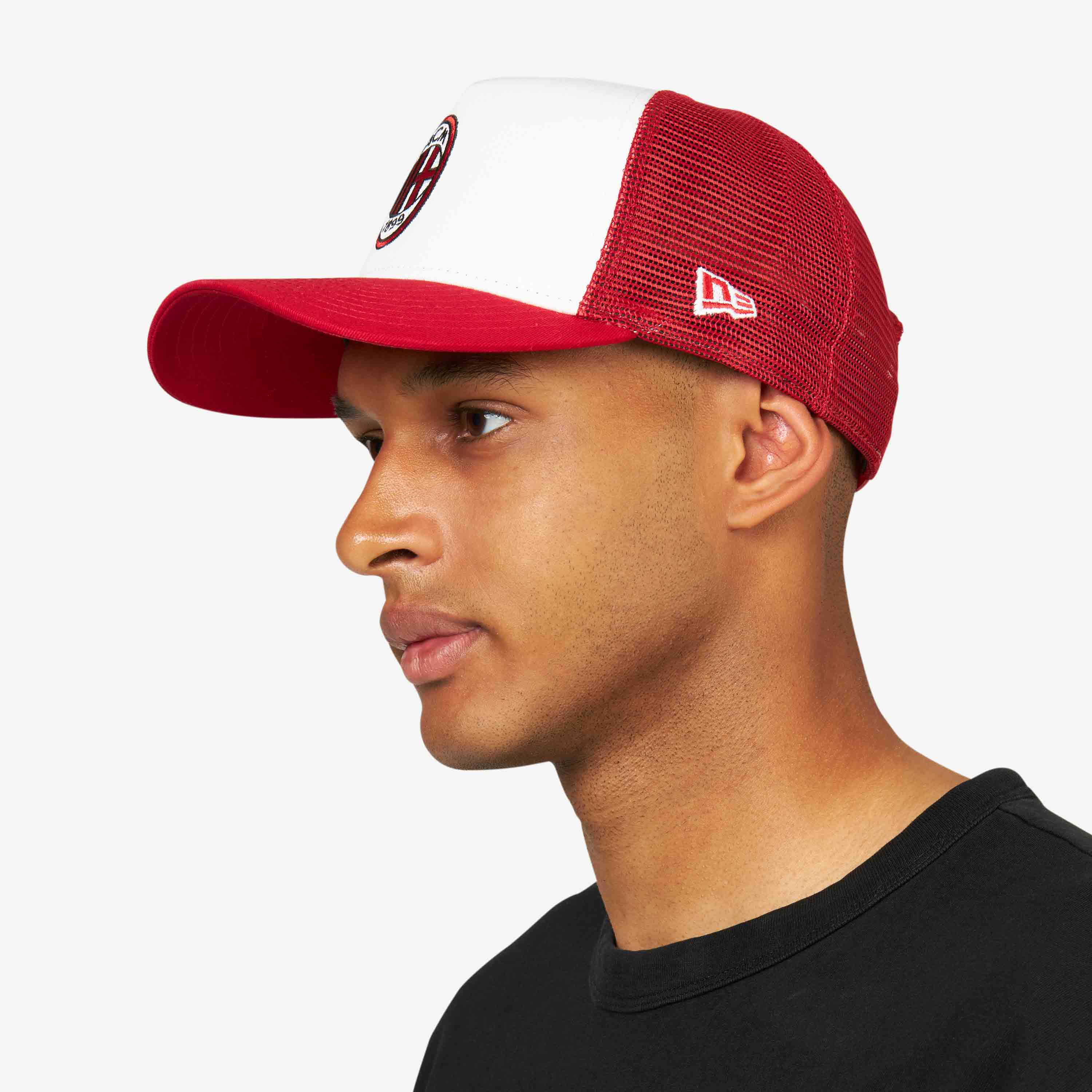 AC Milan New Era Trucker Cappello con Logo Taglia Unica