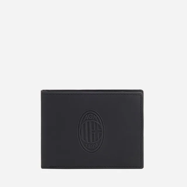 AC Milan portafoglio pelle nero logo ufficiale