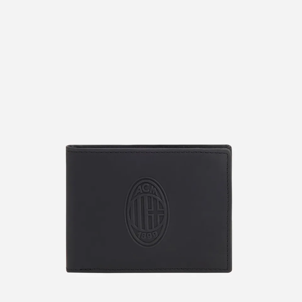 AC Milan portafoglio pelle nero logo ufficiale