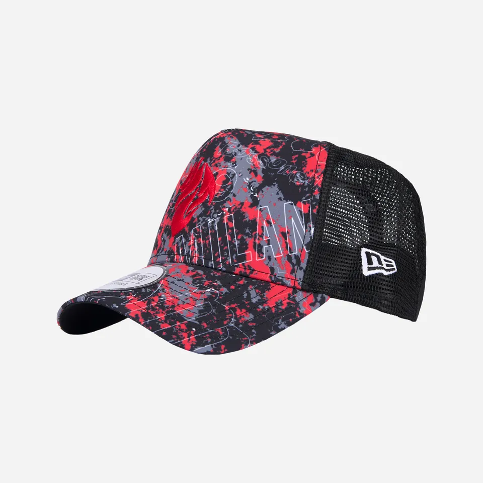 AC Milan New Era Trucker Cappello Diavolo Nero Taglia Unica