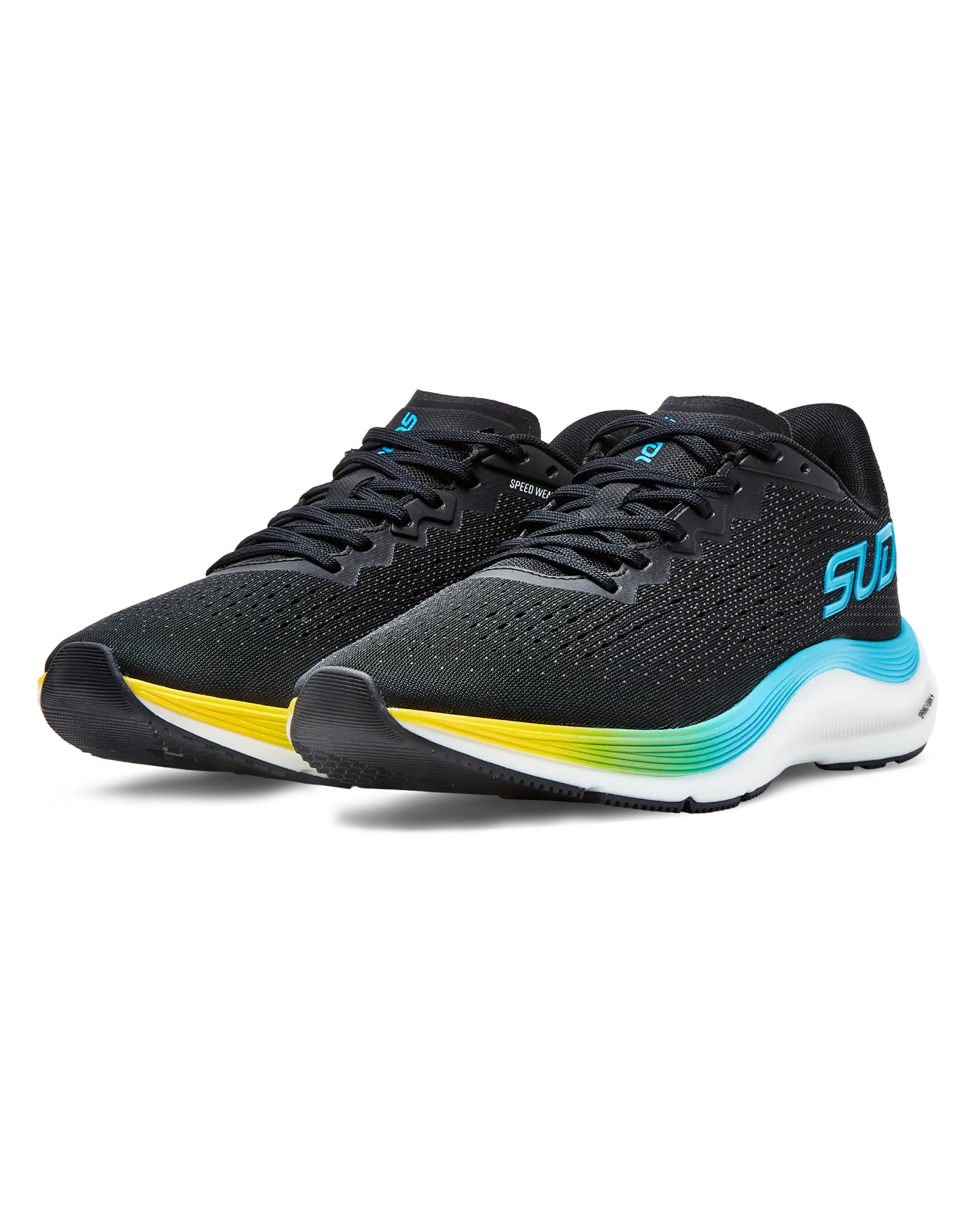 Wales SUDU SRM 01 scarpe running nero azzurro UK 8