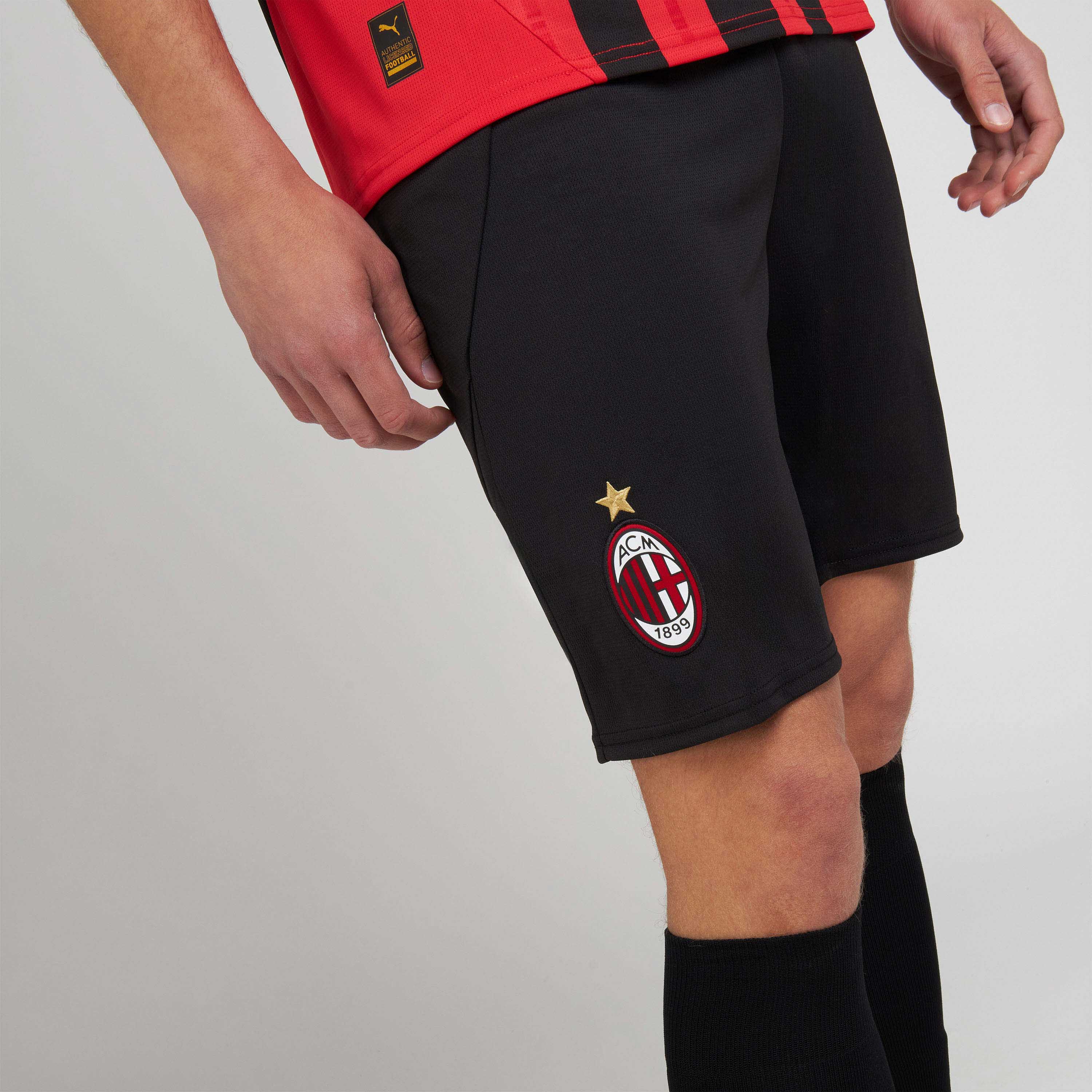 AC Milan Kit Gara Home 2024/25 pantaloncini uomo neri