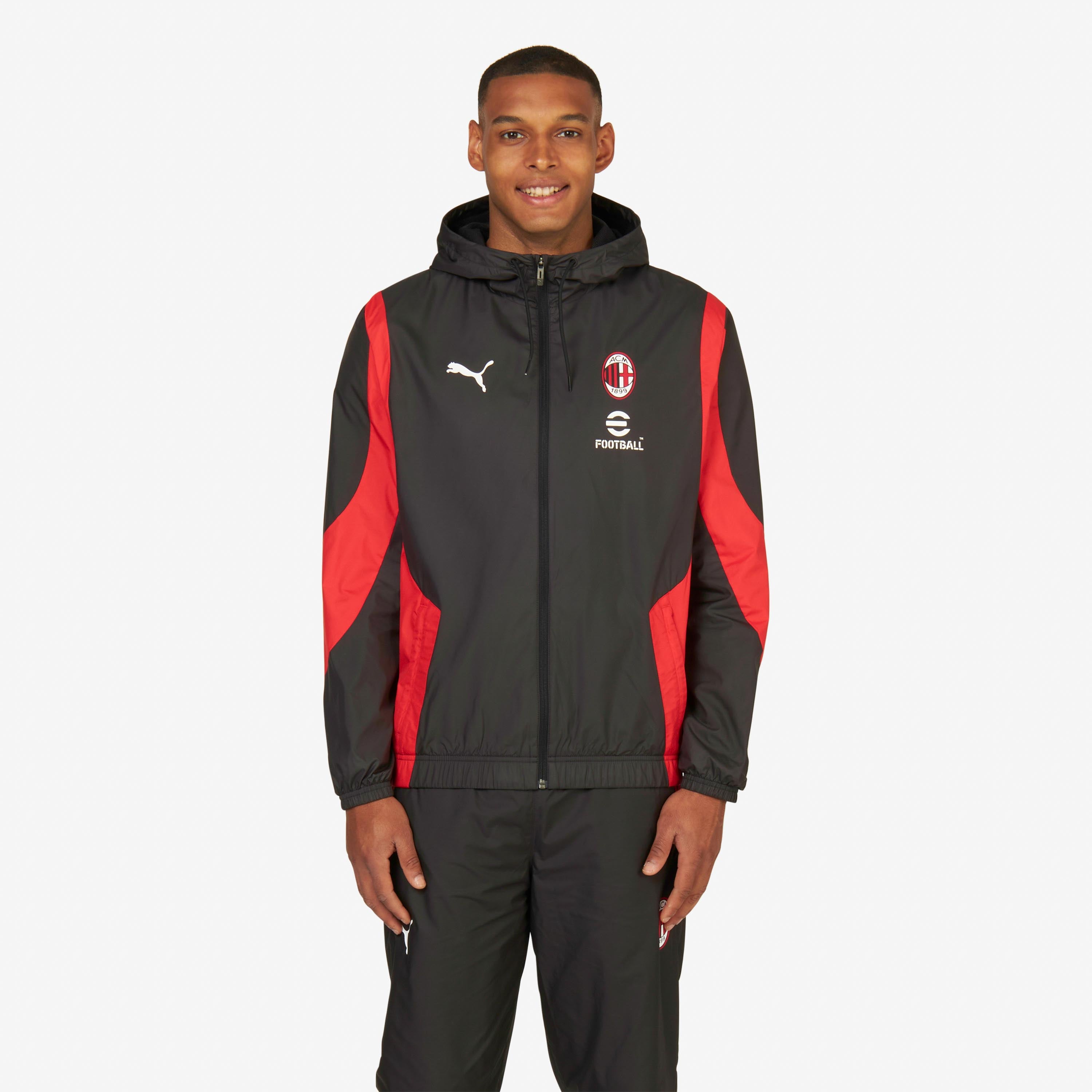 AC Milan Prematch 2023/24 Giacca Uomo Cappuccio M