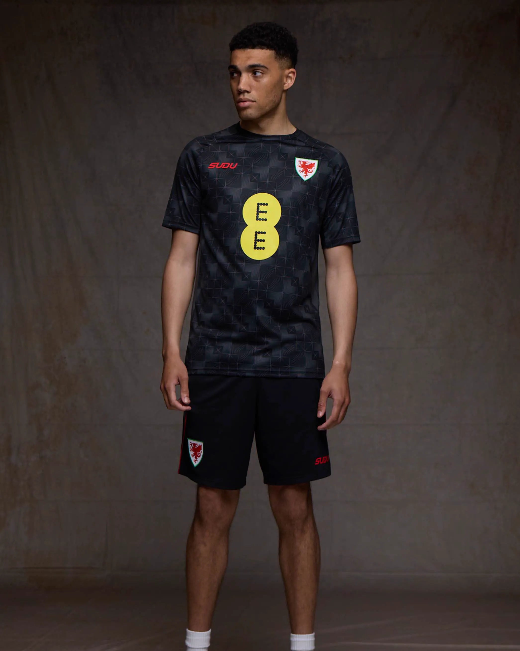 Wales Training Staff Training maglia da tifoso nera