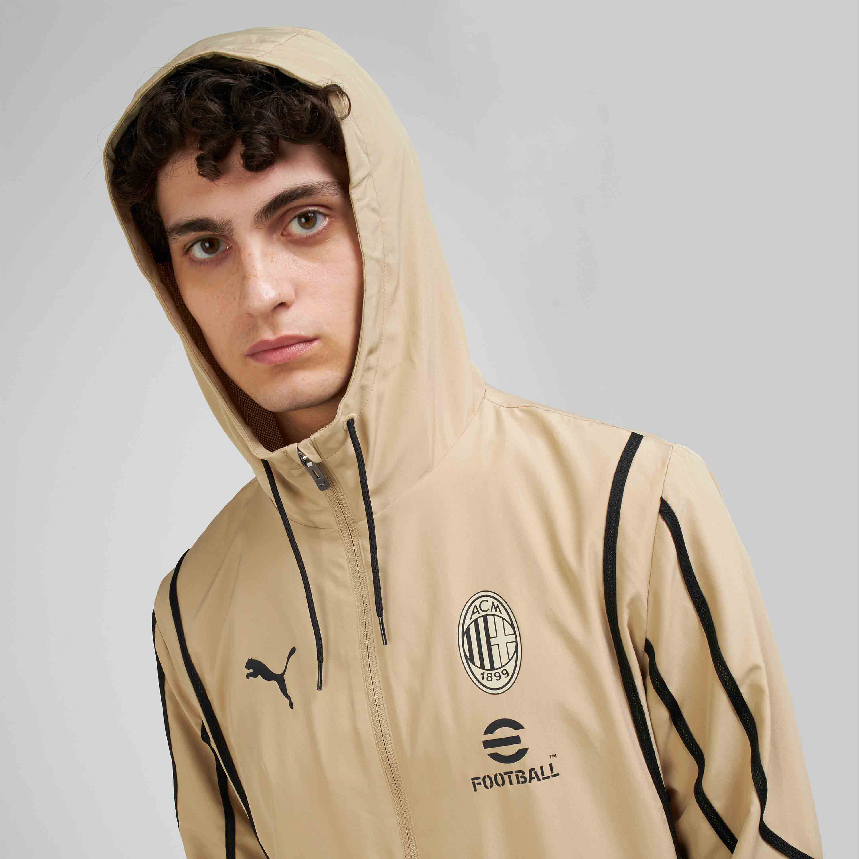 AC Milan Prematch 2024/25 giacca cappuccio zip uomo M
