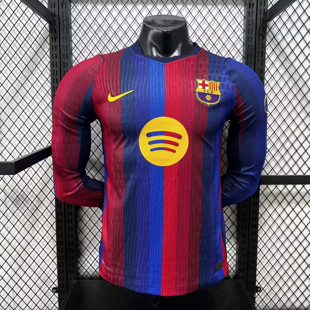 Tifoso Store Barcellona 2026/27 prima maglia giocatore manica lunga