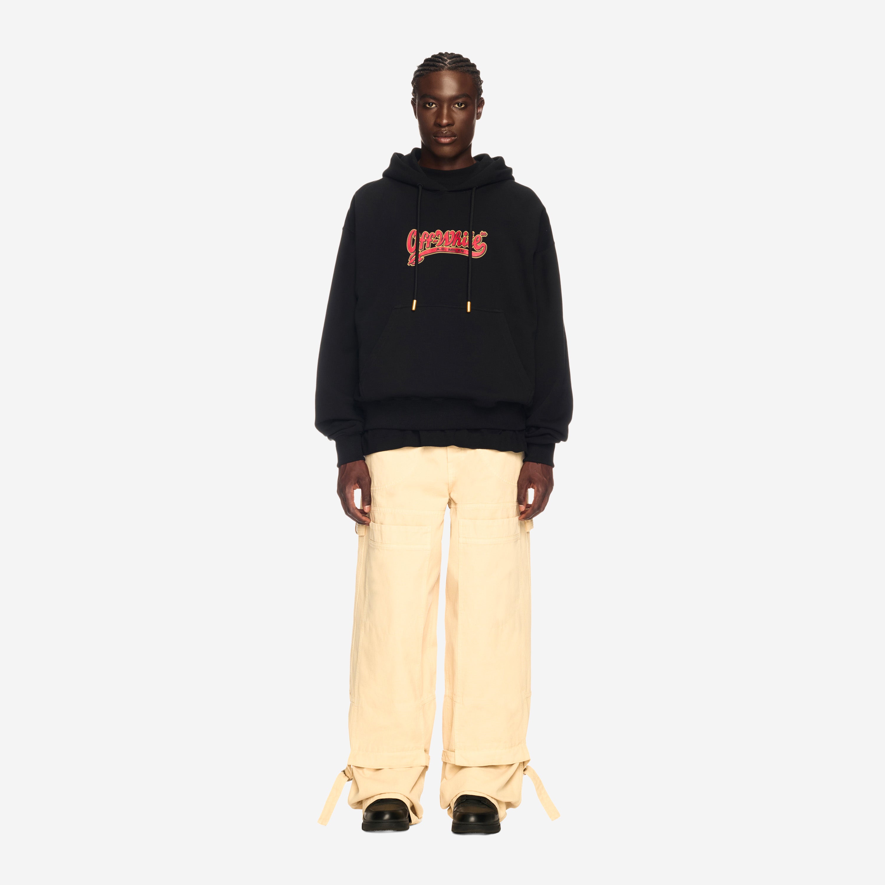 AC Milan x Off-White Arrow Felpa Cappuccio Cotone