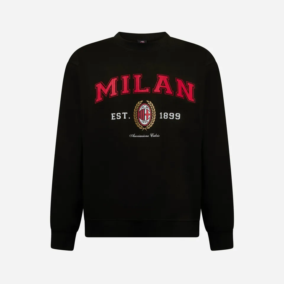 AC Milan College felpa uomo L girocollo cotone 1899