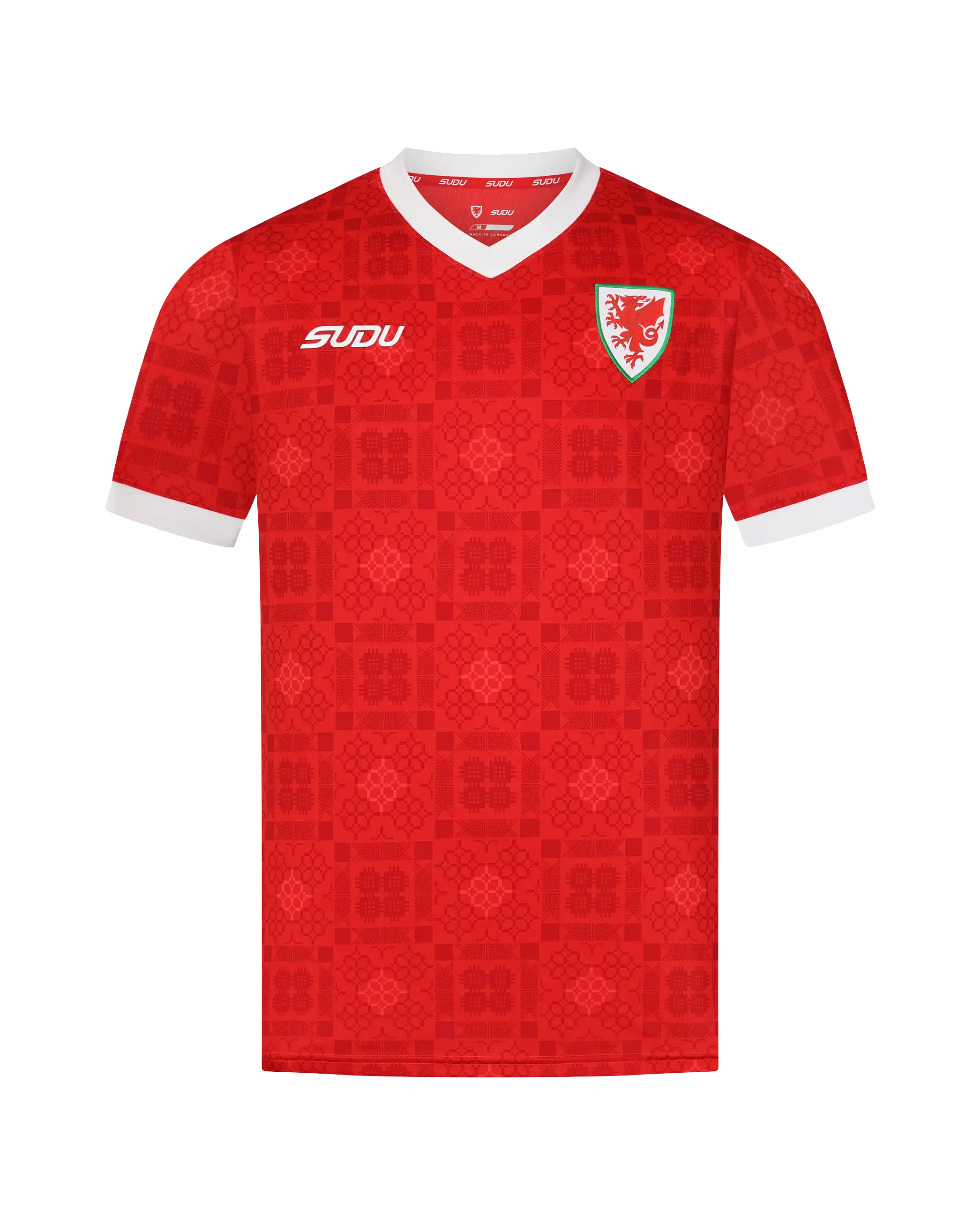 Wales SUDU 2026-28 maglia casa junior rossa taglia JS