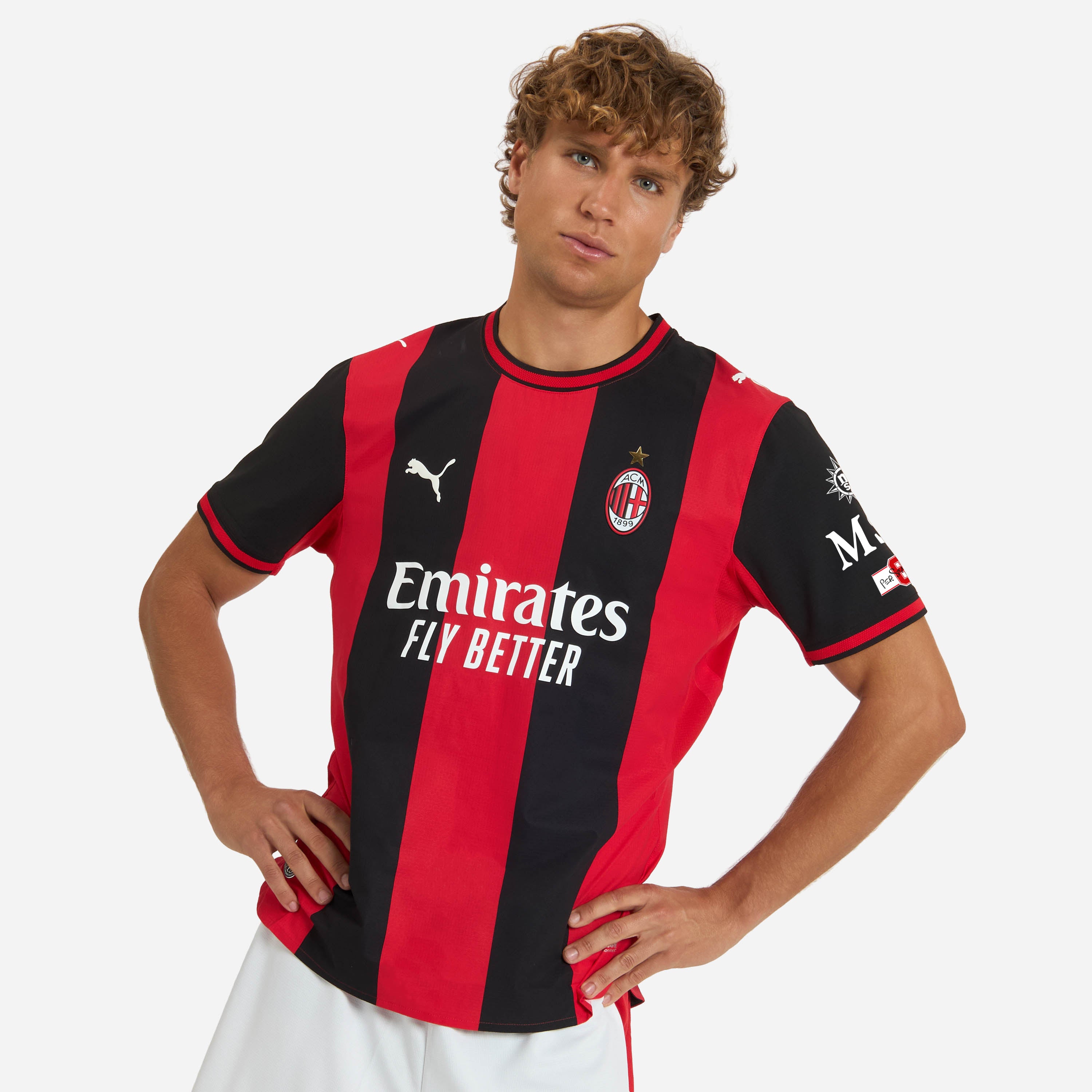 AC Milan Kit Gara Home Authentic 2026/27 Maglia Uomo M