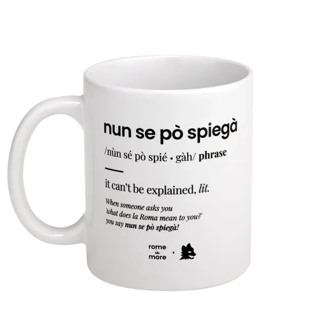 AS Roma Tazza Nun Se Po' Spiegà mug tifosi