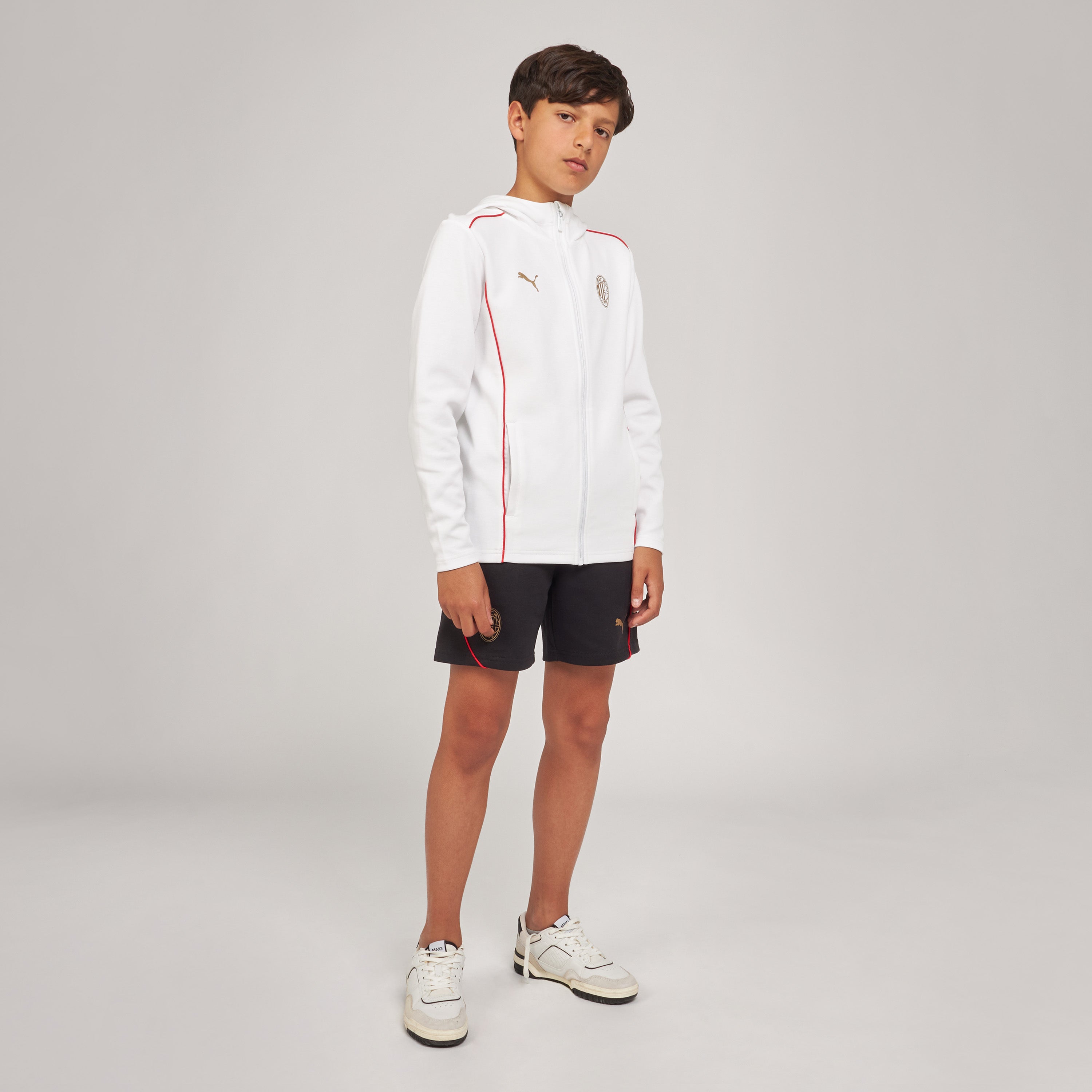 Milan Casuals Giacca Bambino con Cappuccio e Zip 24/25