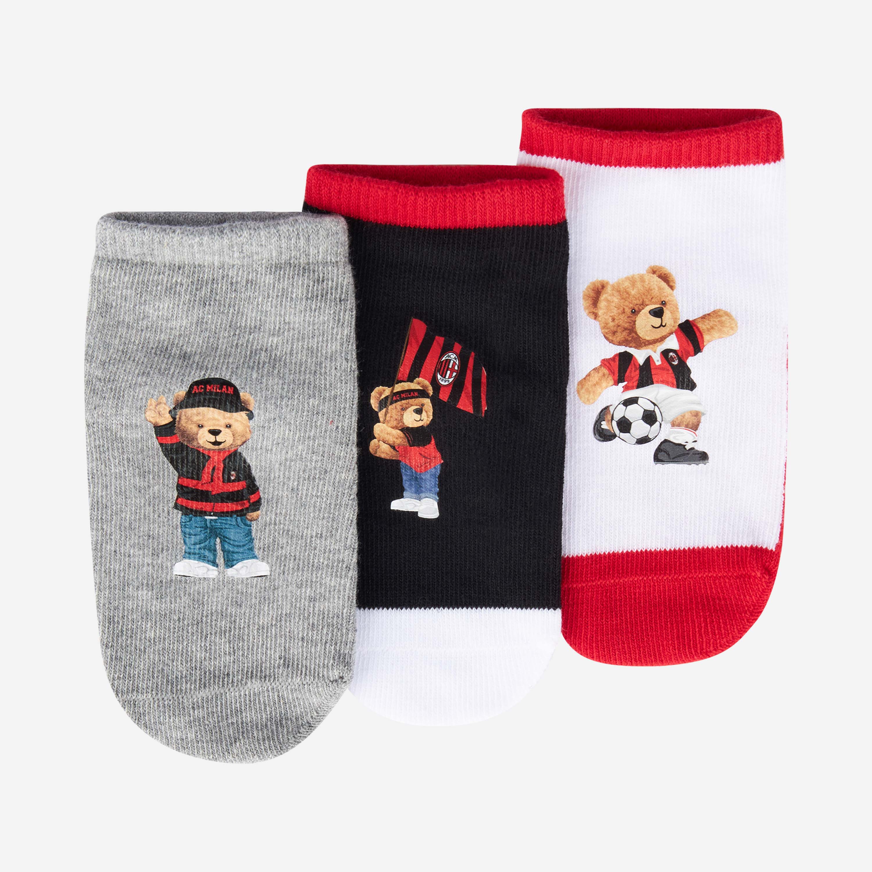 AC Milan Newborn Teddy calzini neonato box 3 paia