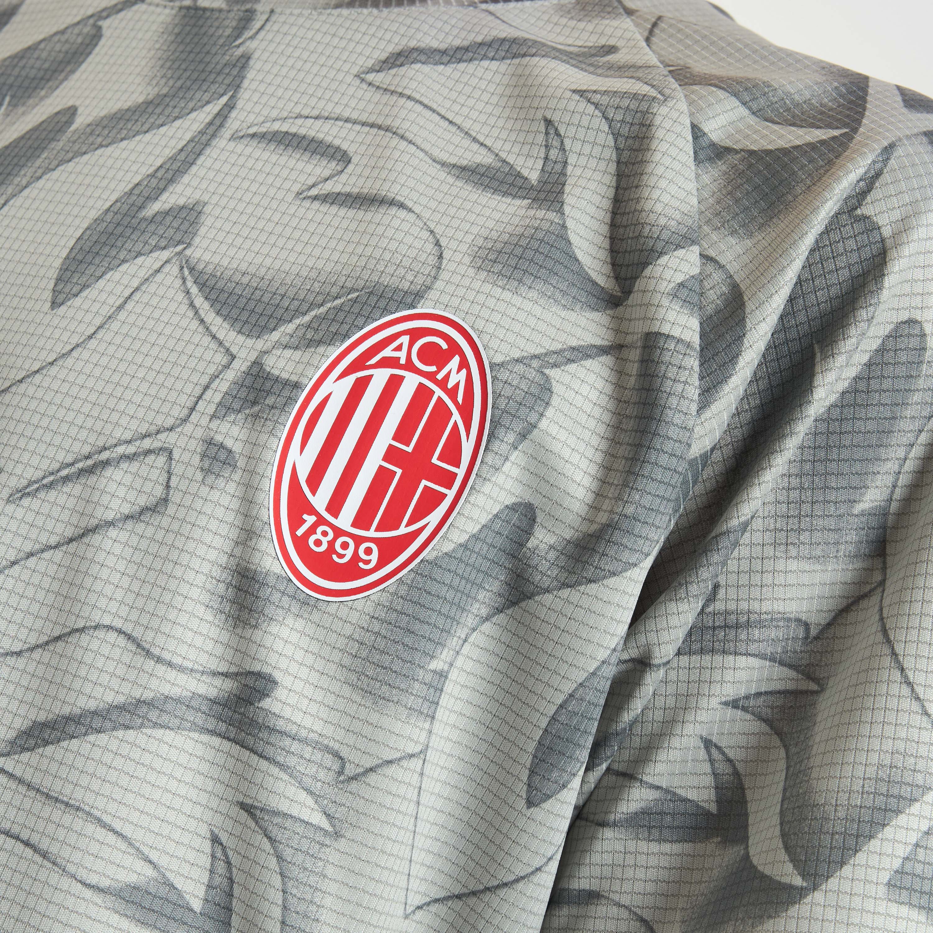 AC Milan Allenamento Milan Prematch 2025/26 t-shirt bambino grigia