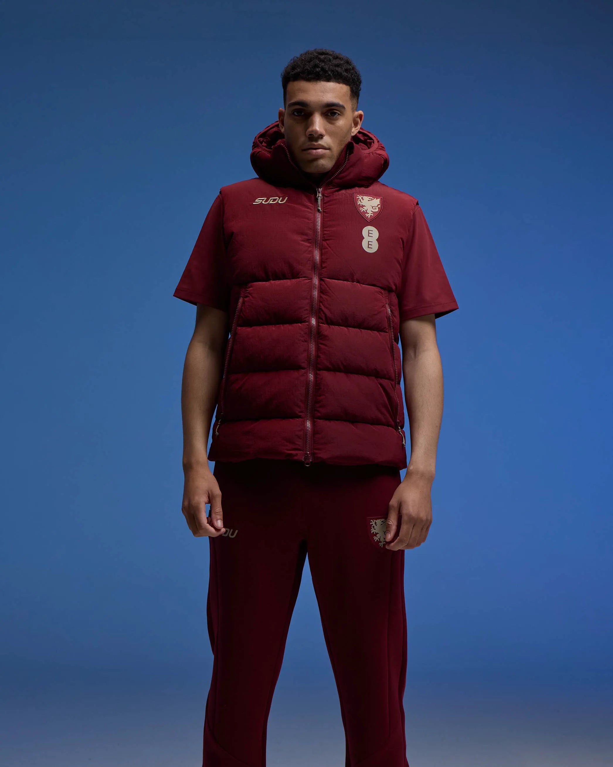 Wales Travel Players Home gilet uomo bordeaux cabernet