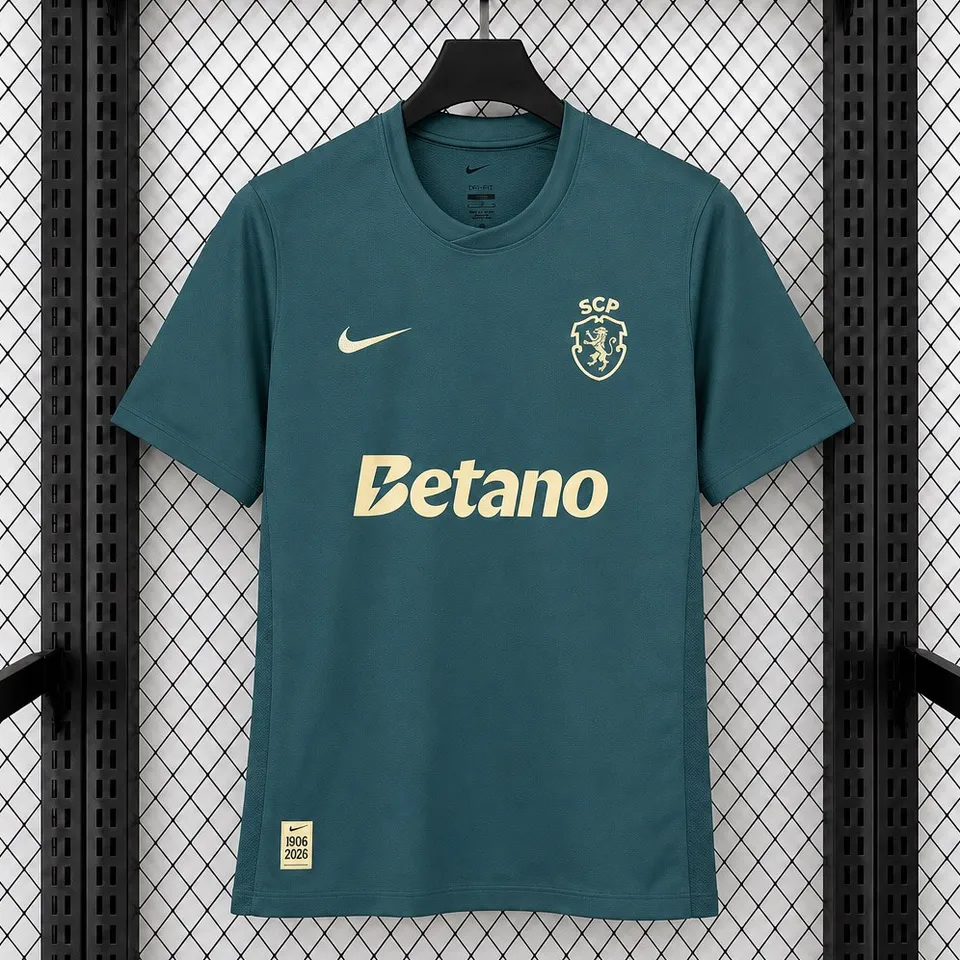 Sporting CP 120 Anni 2026/27 maglia verde petrolio