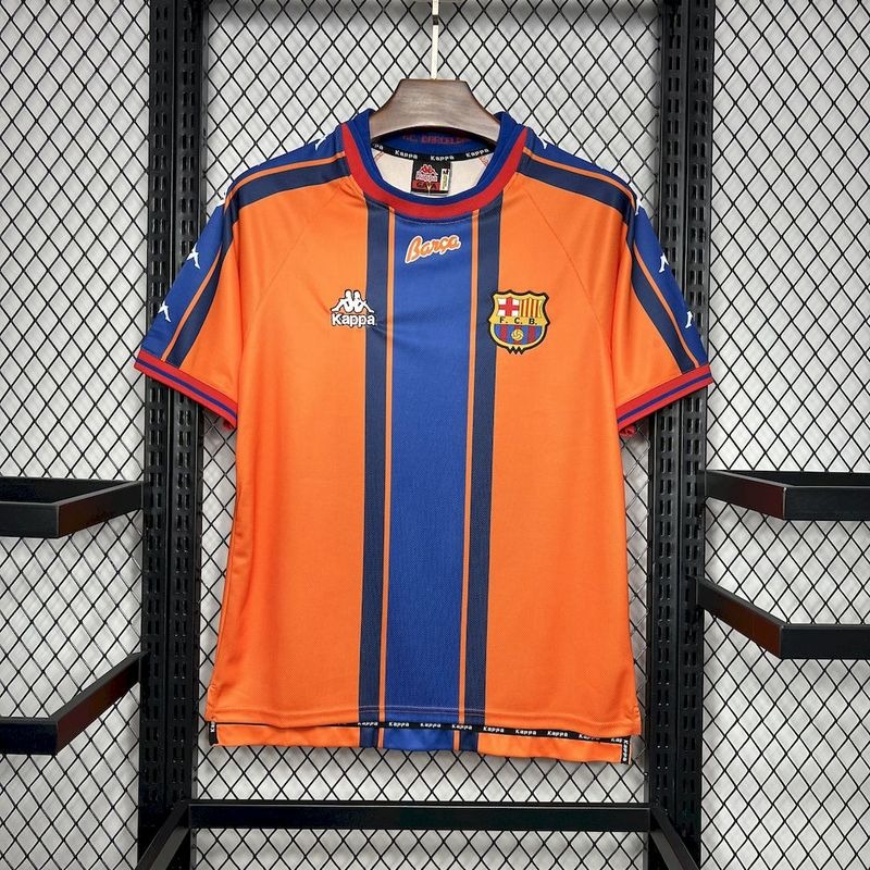 Barcellona Maglia Arancione Retro 1997/98 maglia calcio S-XXL