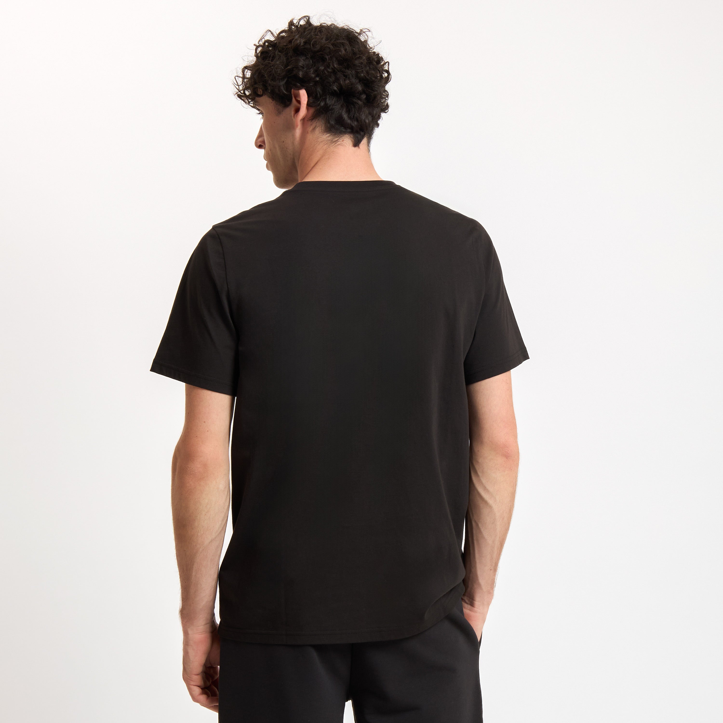 AC Milan Essential T-Shirt Nera Uomo in Cotone