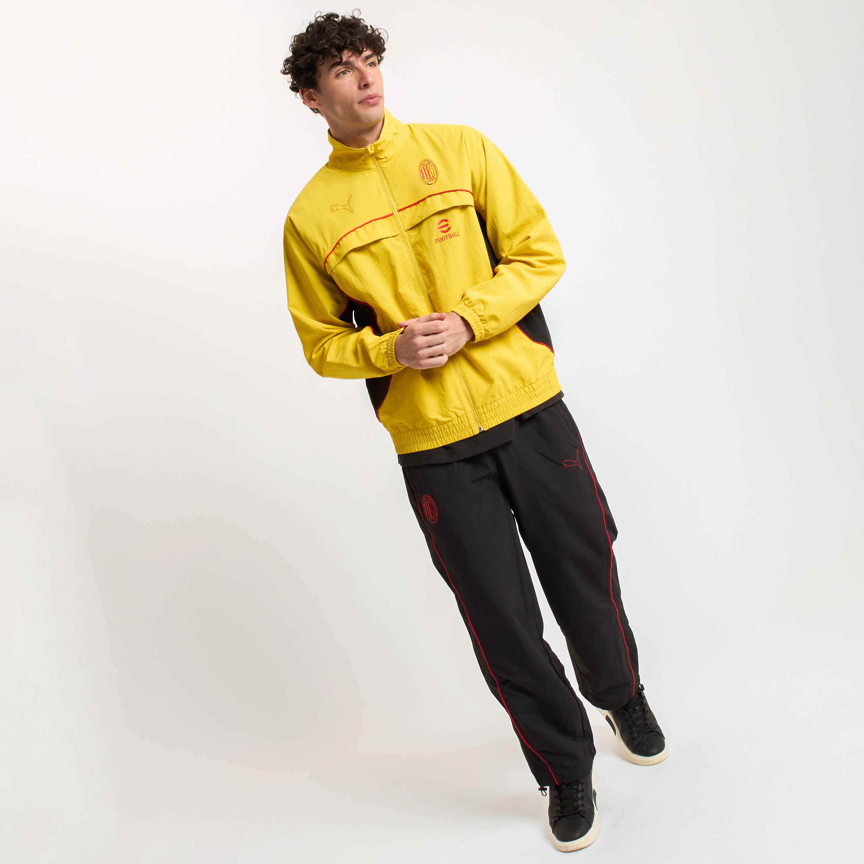 AC Milan Statement Giacca Uomo Gialla M nylon riciclato