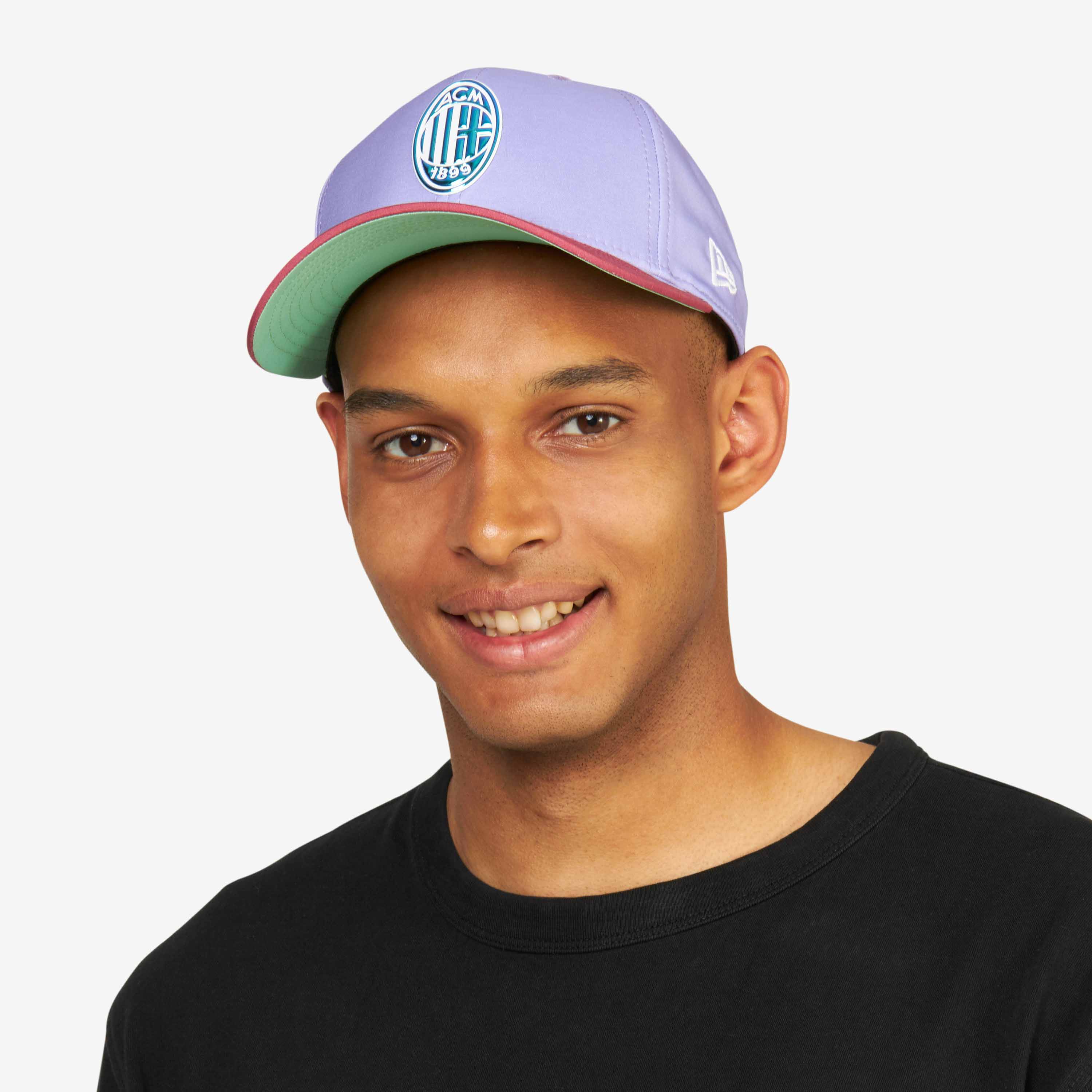 AC Milan 9Forty Stretch Snap New Era cappello logo iridescente