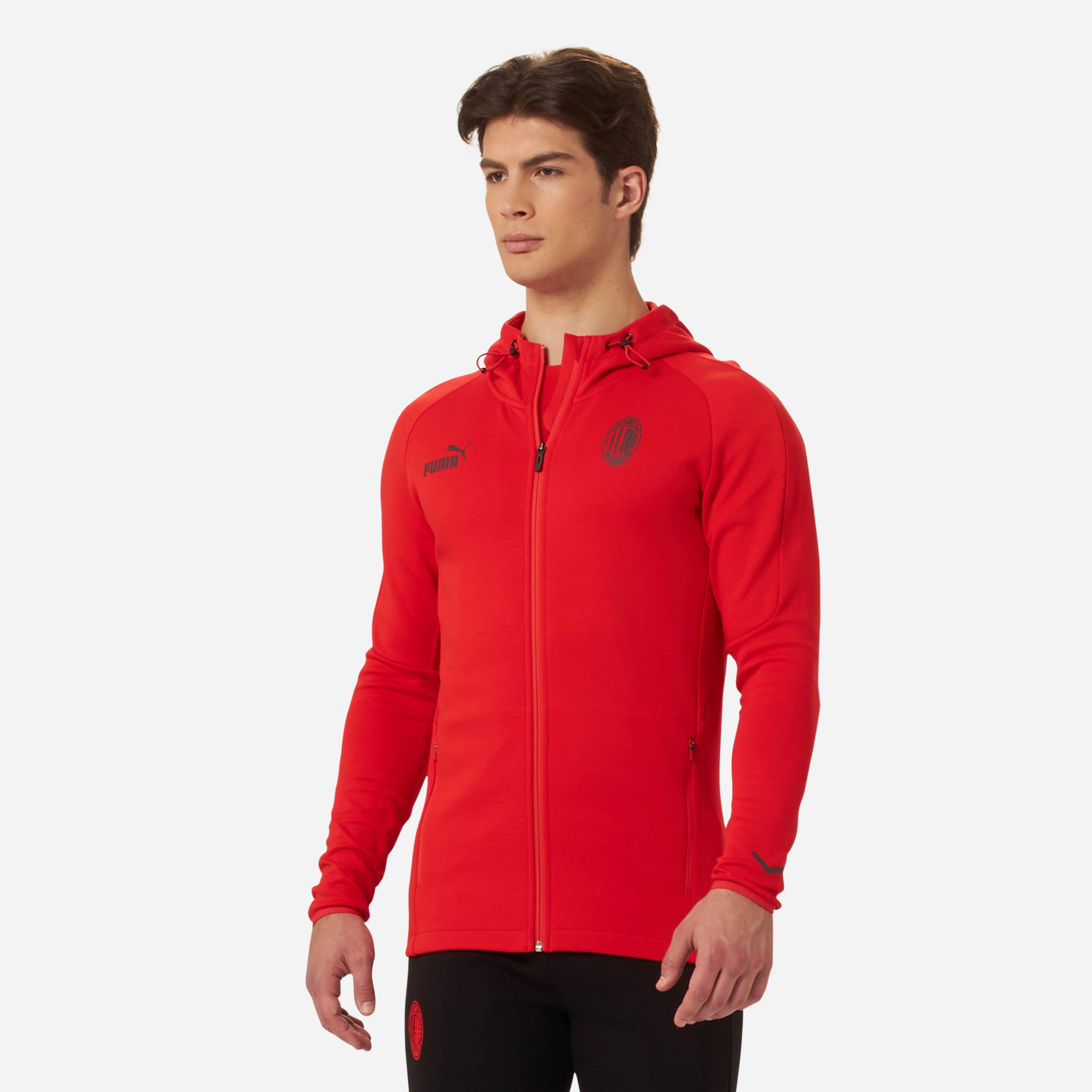 AC Milan Casuals 2022/23 Giacca Uomo con Cappuccio M