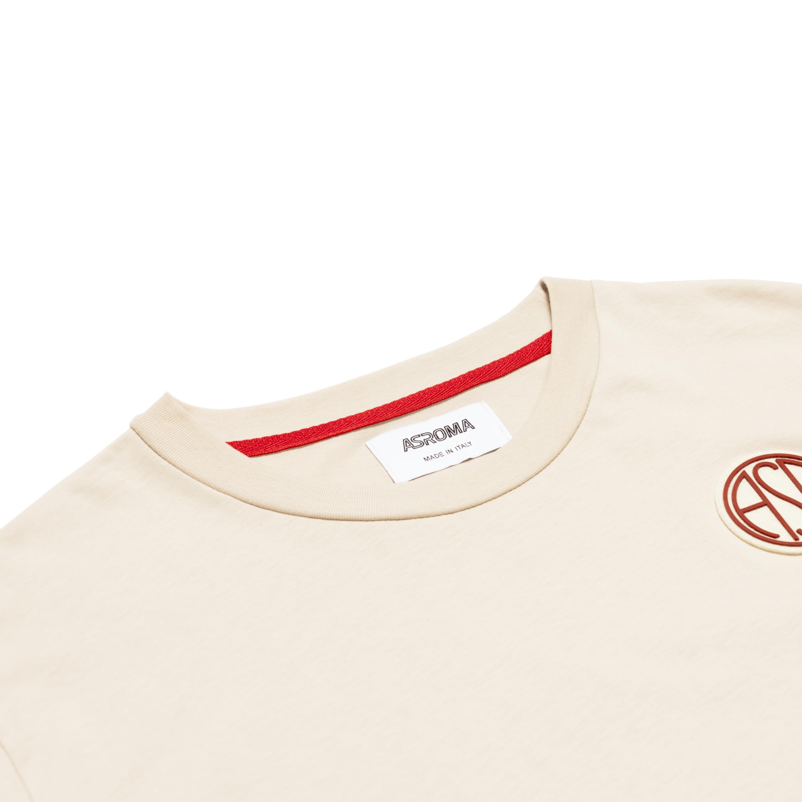 AS Roma Imprinting T-Shirt maglia bianca S Corto crema