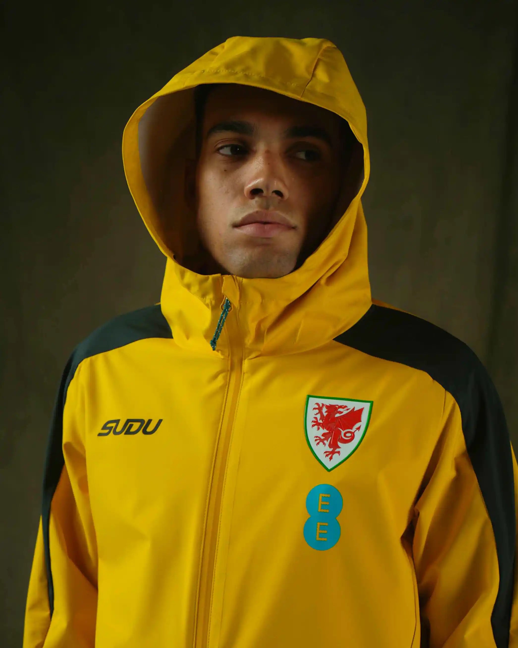 Wales Training SUDU giacca leggera gialla traspirante