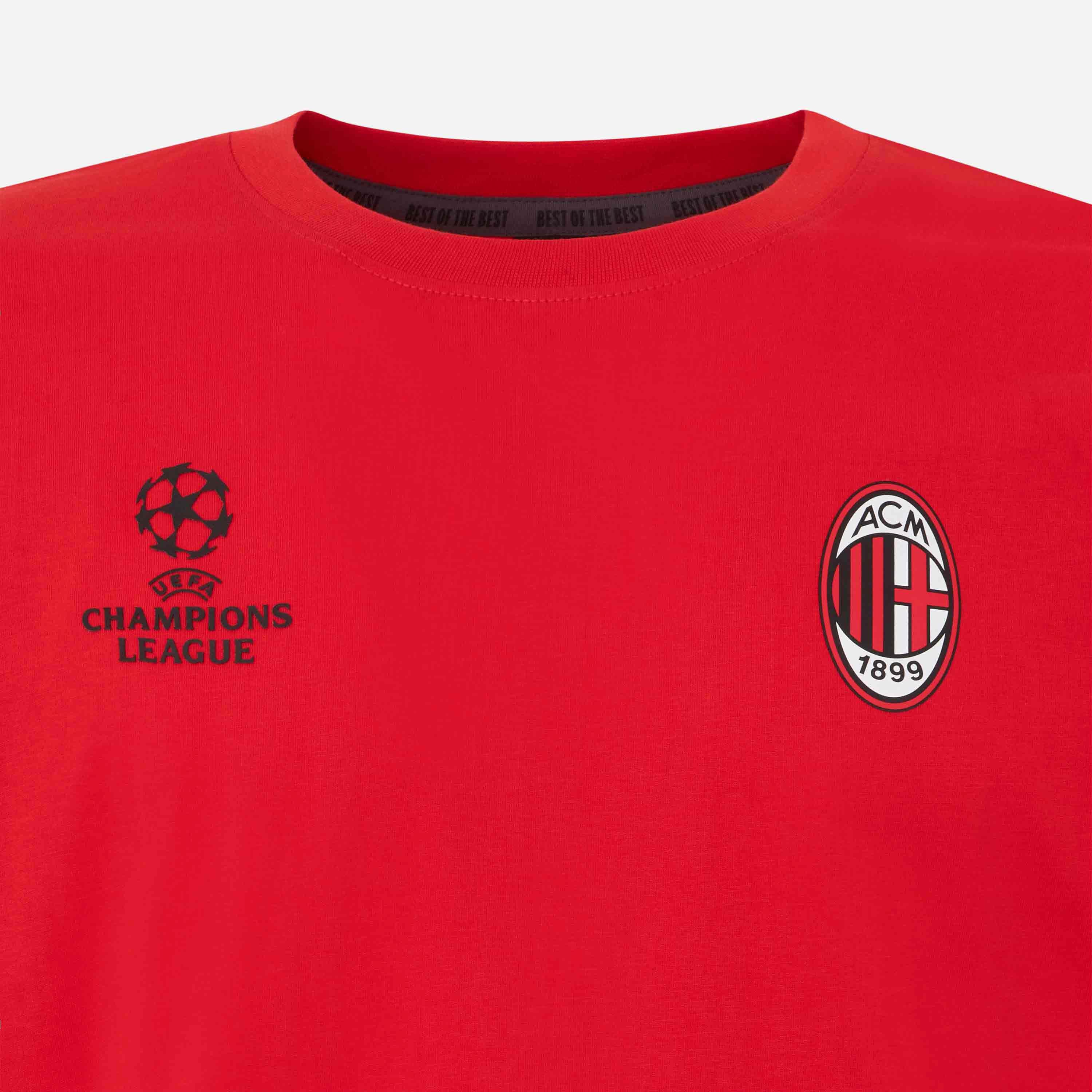 AC Milan Champions League maglietta rossa stampa taglia M