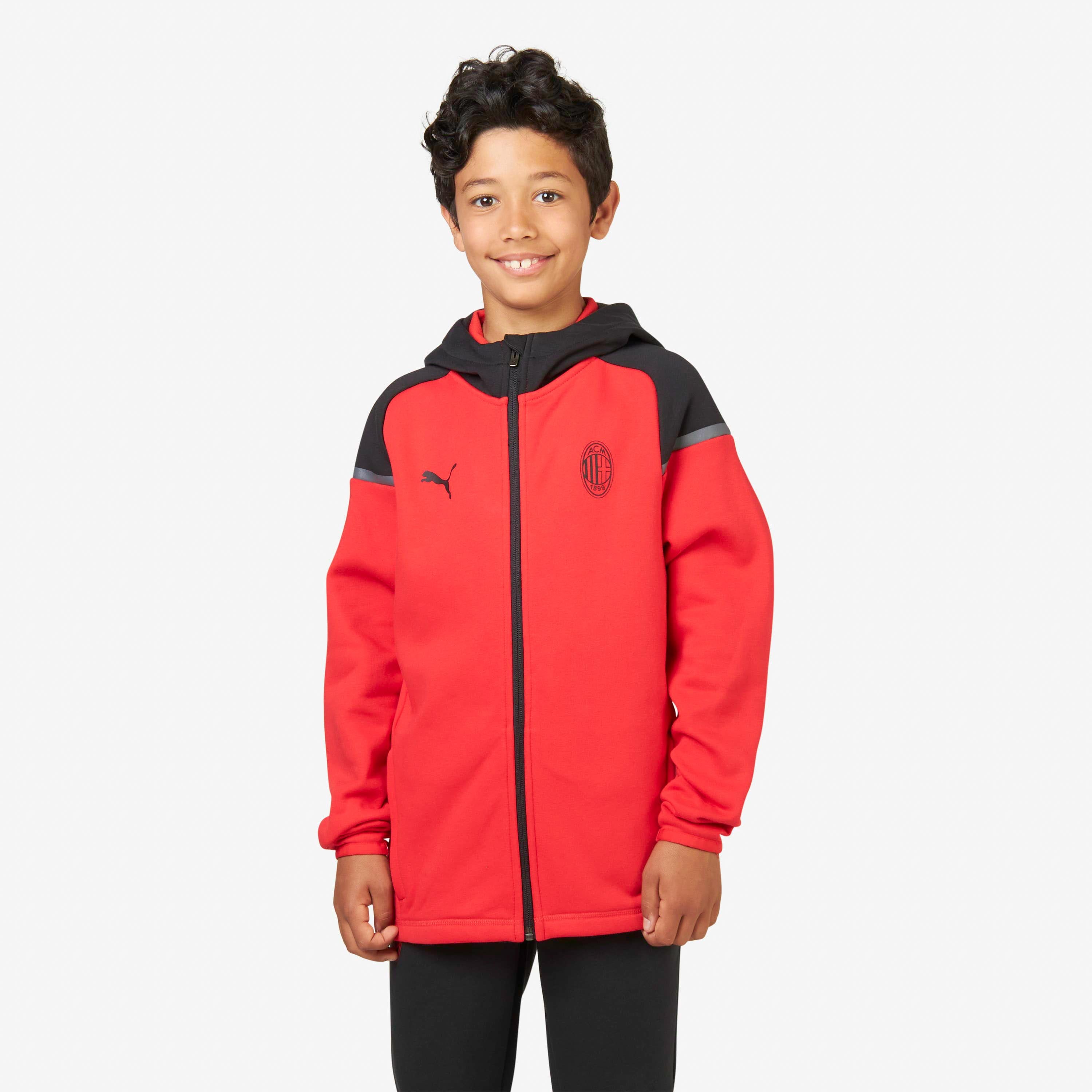 AC Milan Casuals giacca bambino cappuccio 2023/24 cotone