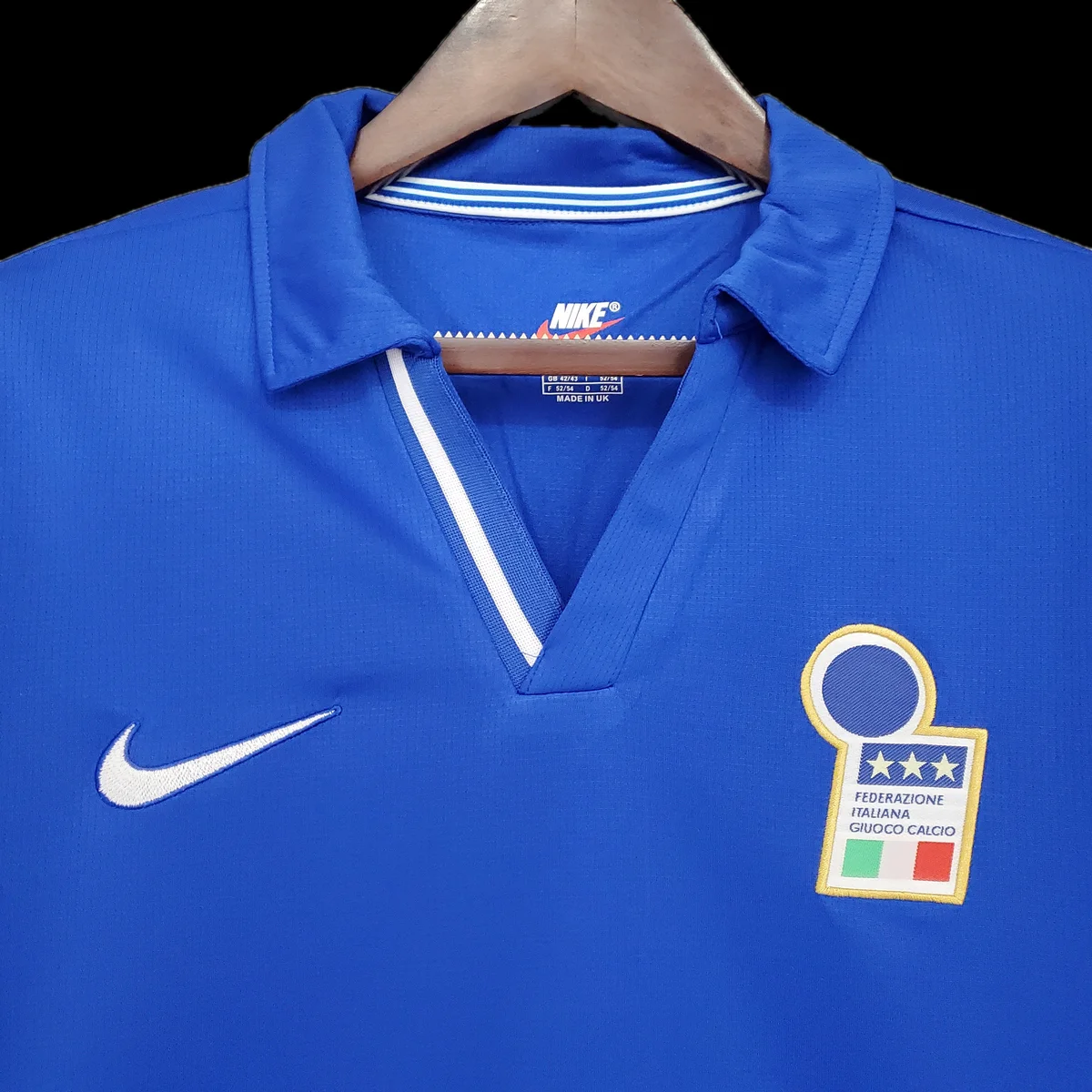 Tifoso Store Italia 1998 Maglia Calcio Azzurra Retro Polo