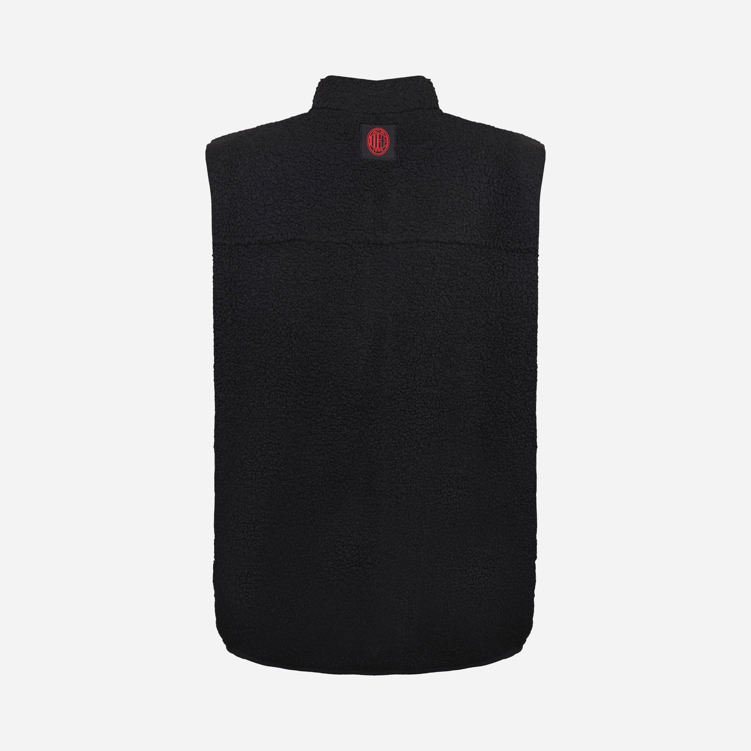 AC Milan Casciavit Gilet Nero Uomo Zip in Sherpa
