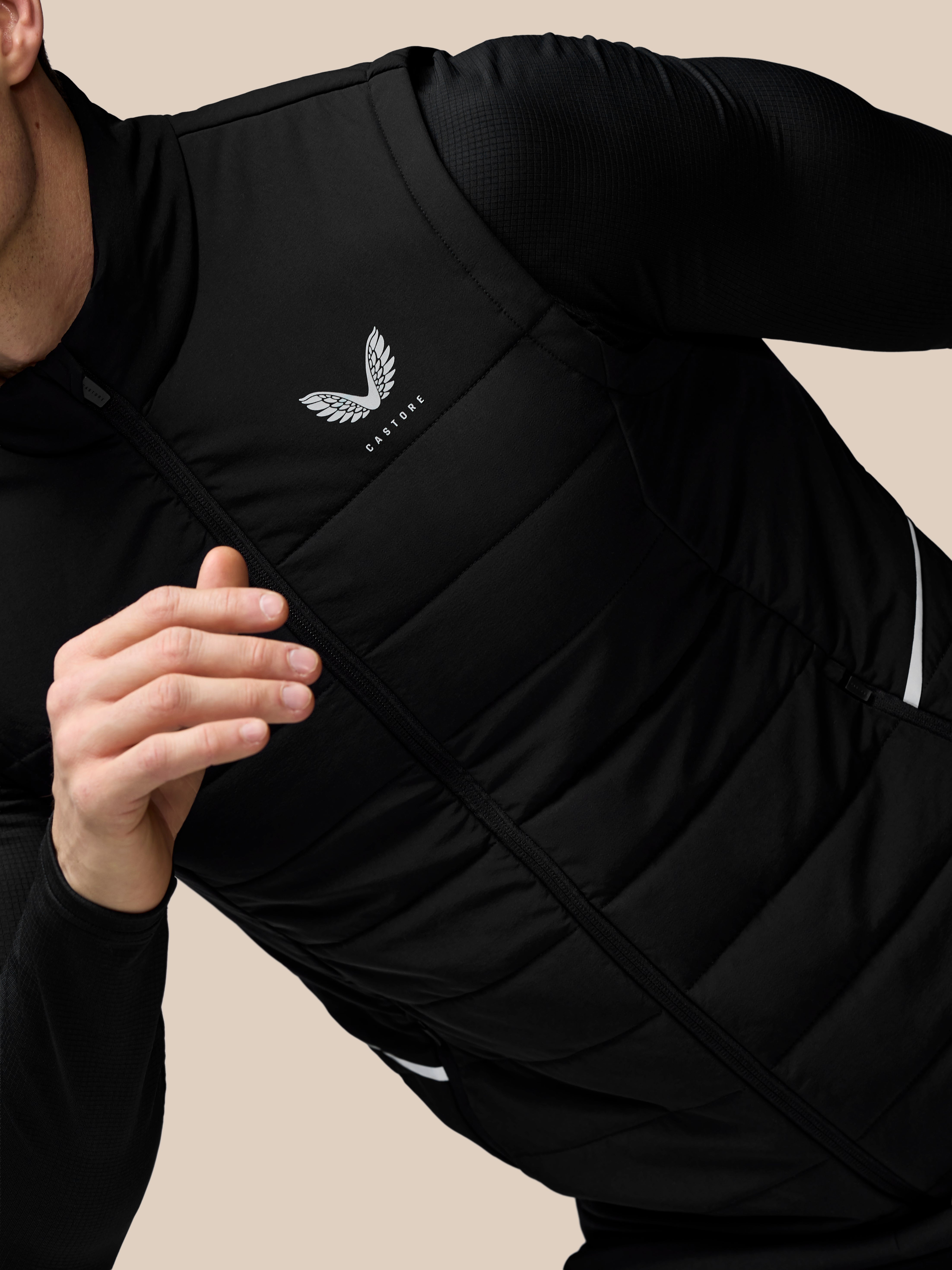 Twente Castore Apex Gilet Training Nero M Smanicato Uomo