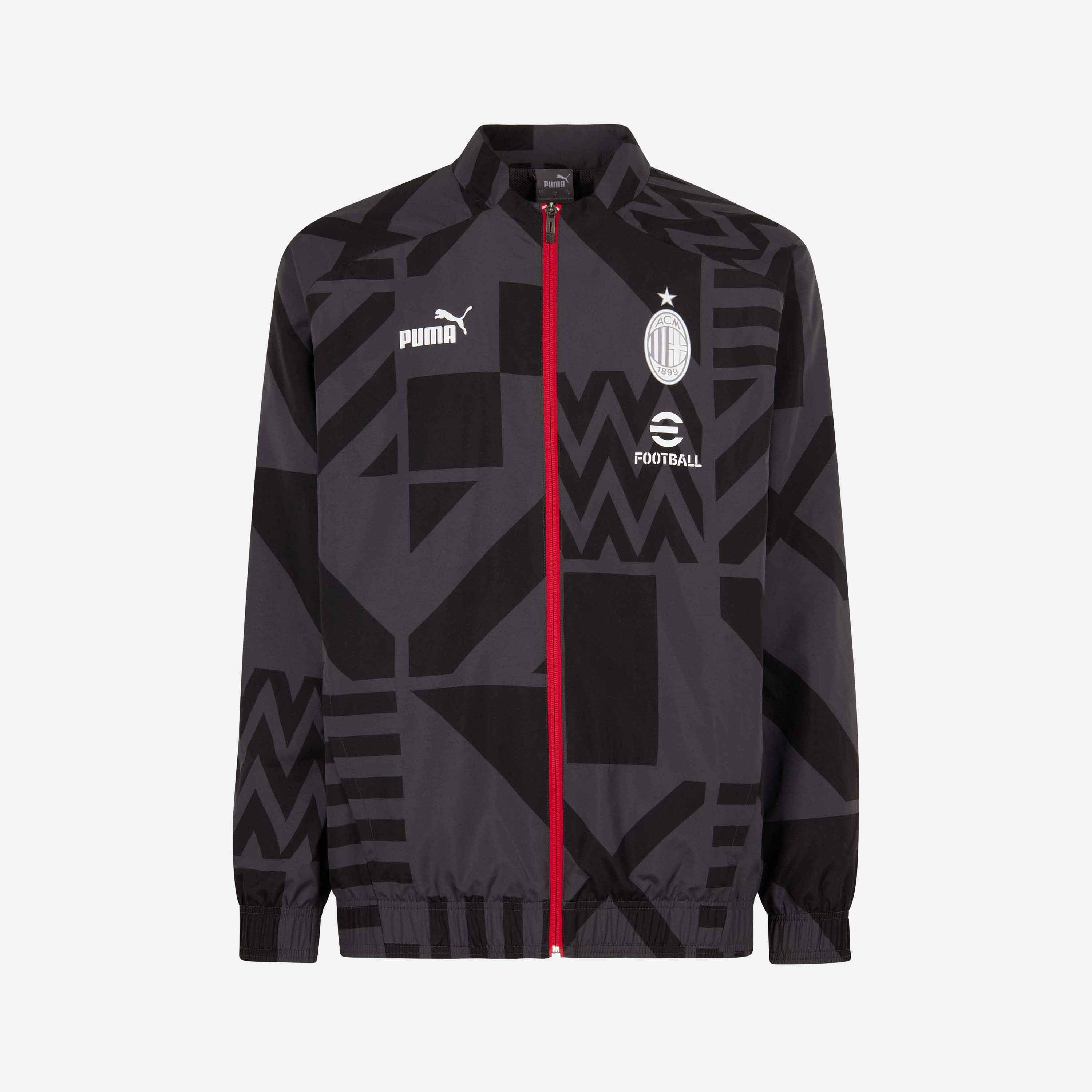AC Milan Prematch 2022/23 Giacca con zip M geometrico
