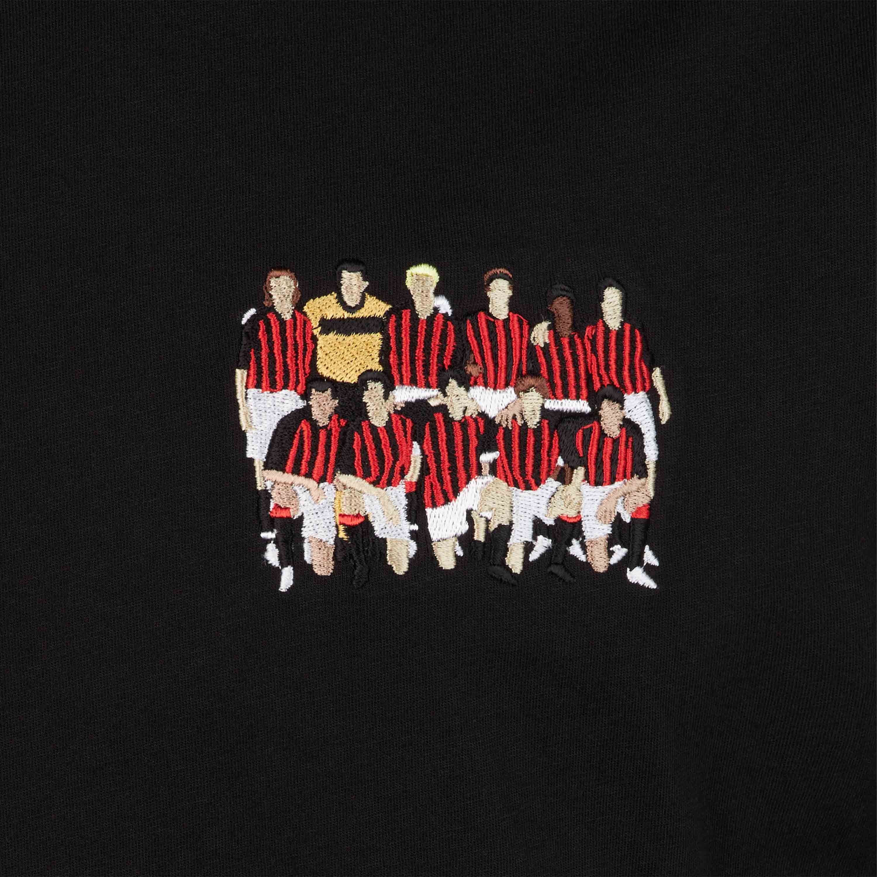 AC Milan Retro Collection maglietta ricamo Coppa Italia 2003 nera