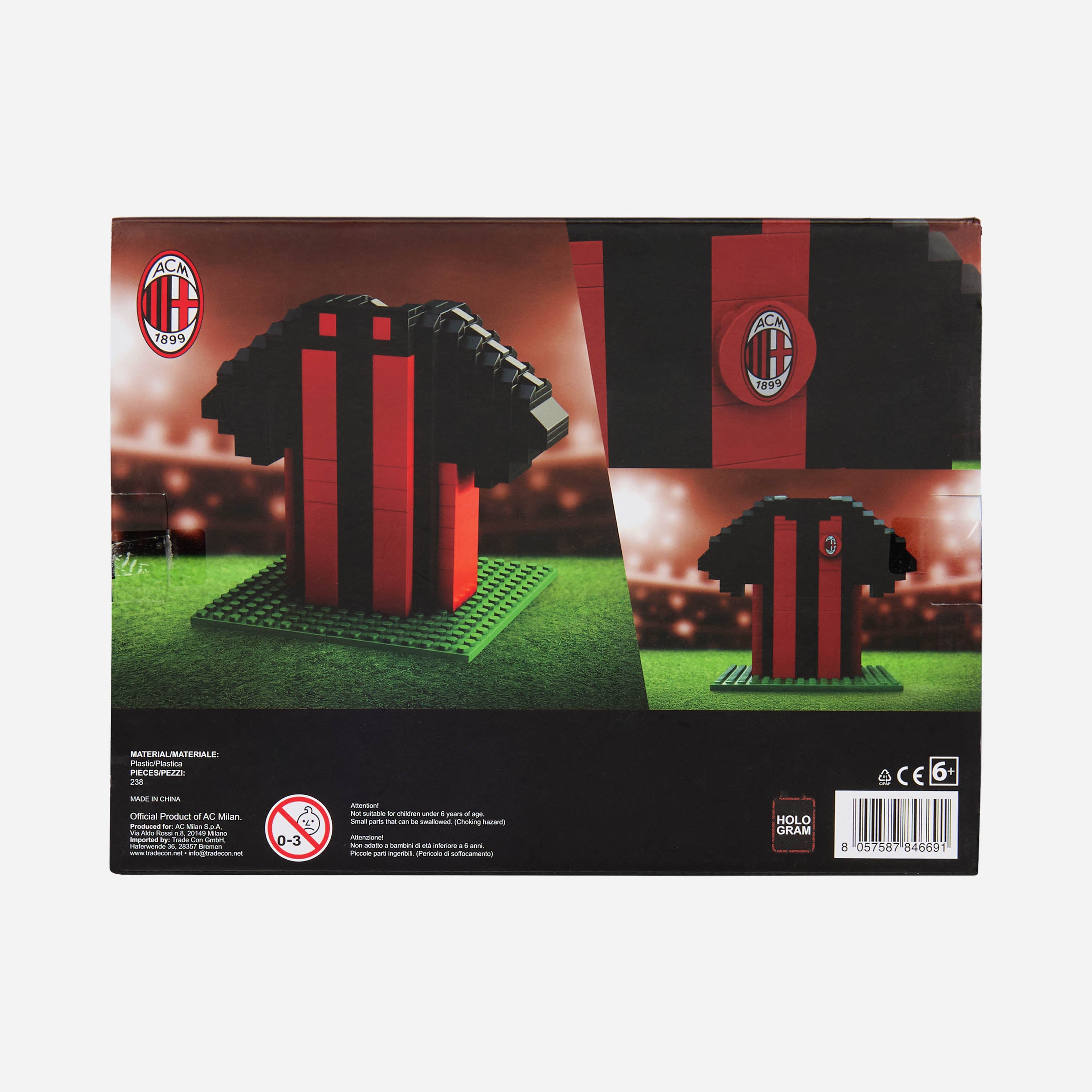 AC Milan Brick Jersey set costruzioni 238 pezzi bimbo