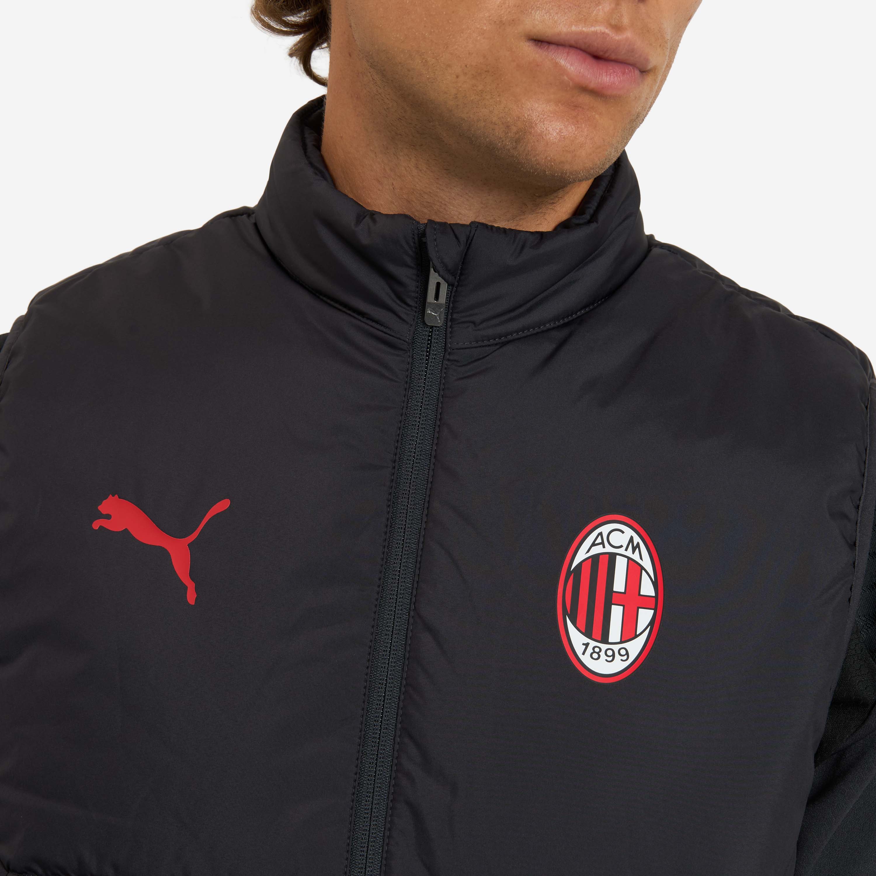 AC Milan Allenamento 2026/27 Gilet Uomo Grigio con Zip