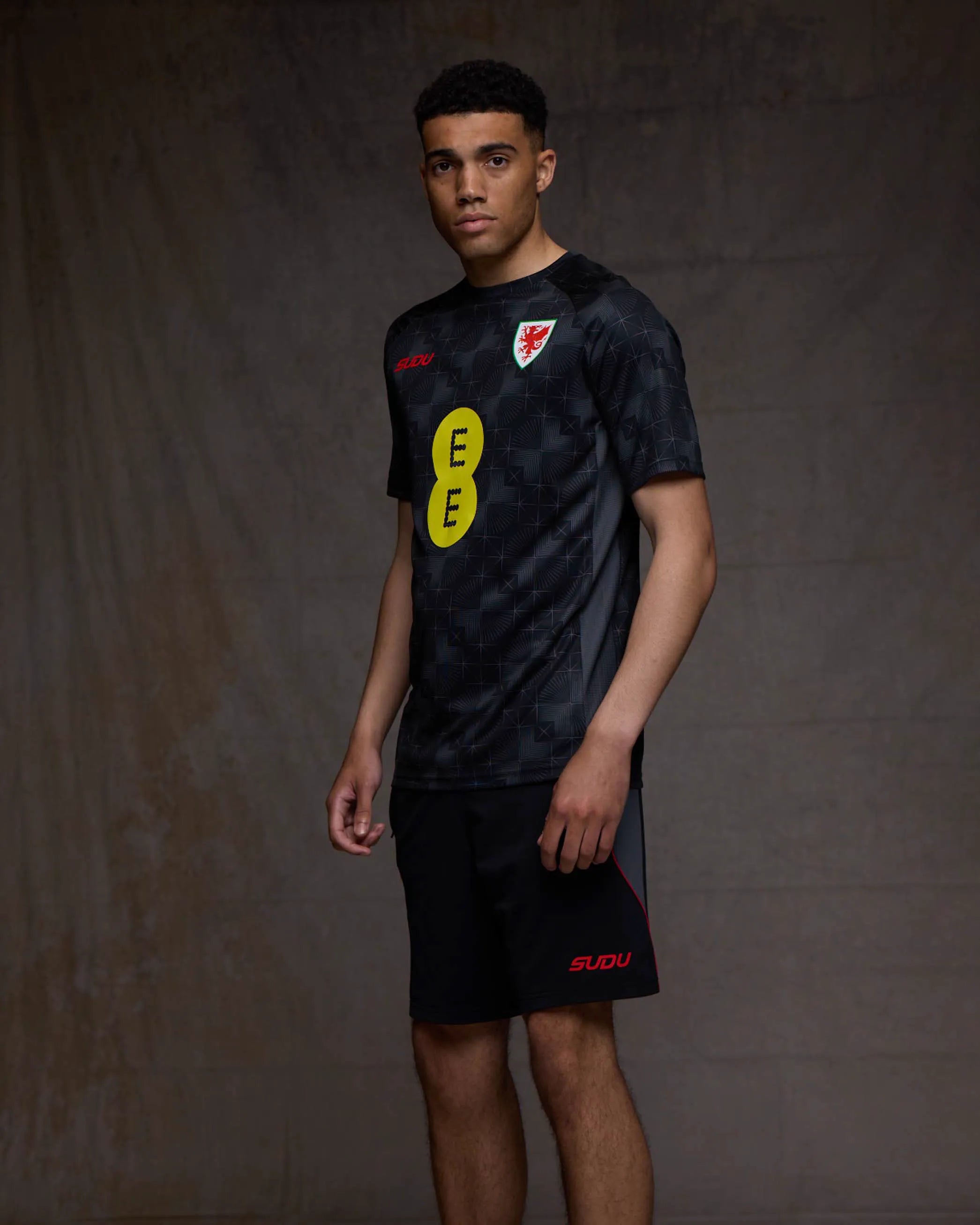 Wales Training Staff Training maglia da tifoso nera
