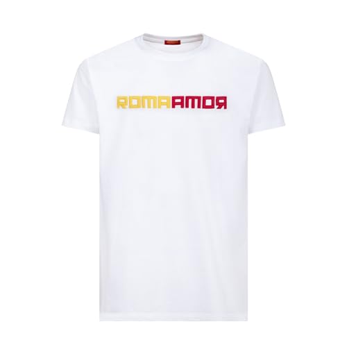Roma Fanshop T-Shirt Ricamo RomaAmor Maglietta Ufficiale Cotone
