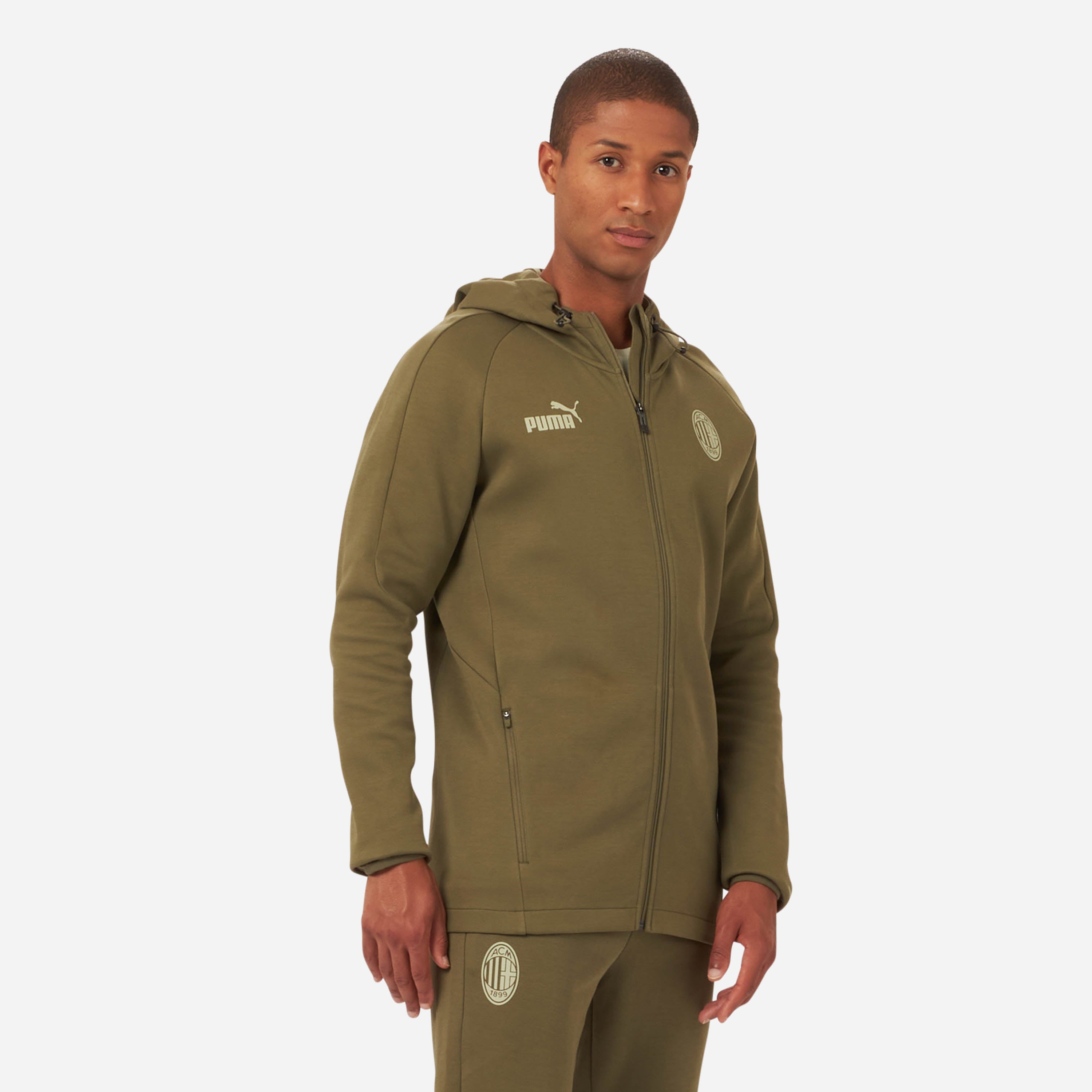 AC Milan Casuals 2022/23 giacca uomo zip cappuccio drycell