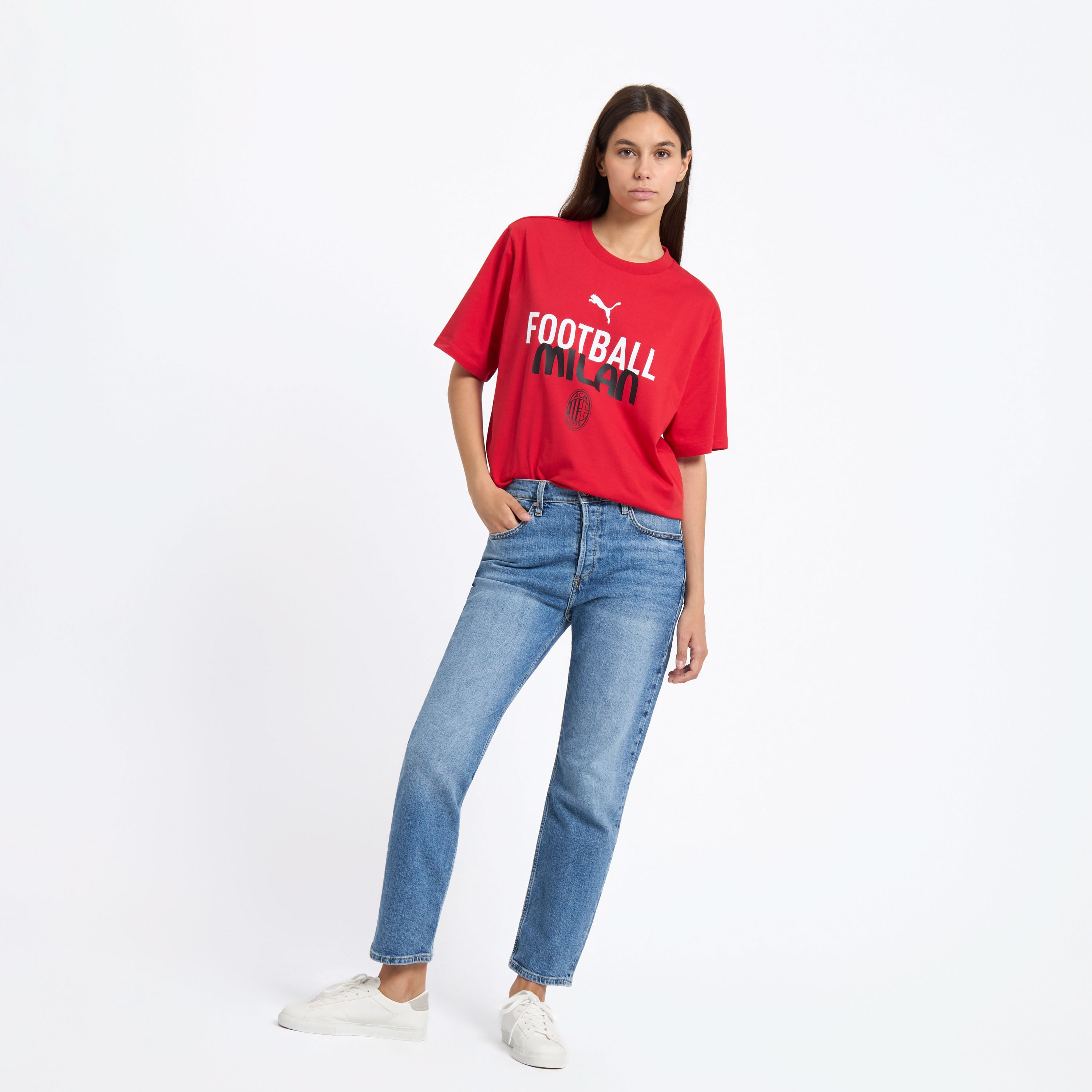 AC Milan Culture Collection maglietta rossa uomo cotone