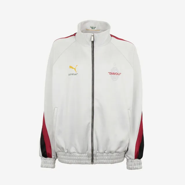 AC Milan Puma x Off-White Track Sweatshirt felpa nera oversize