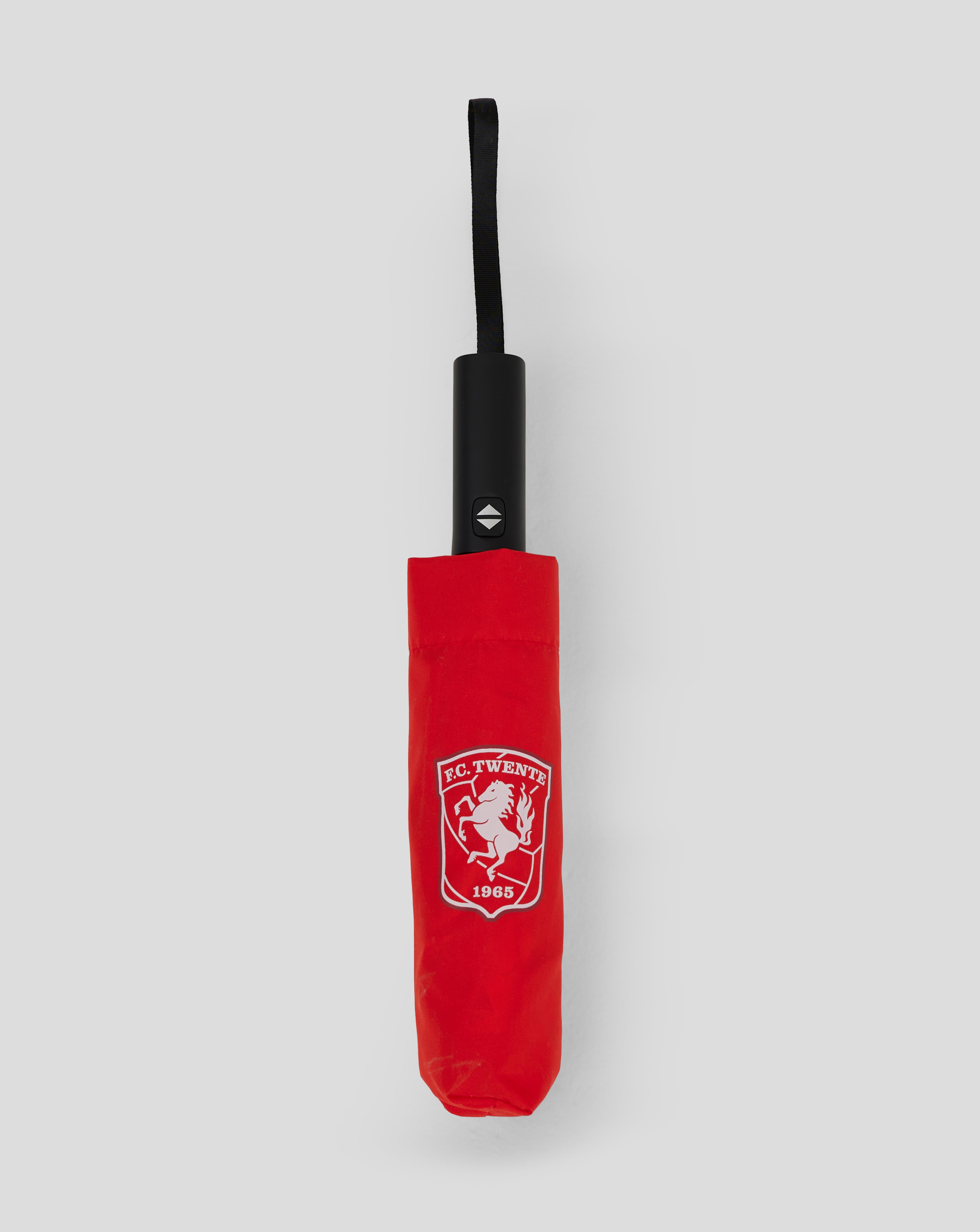 Twente Accessoires Paraplu ombrello pieghevole rosso