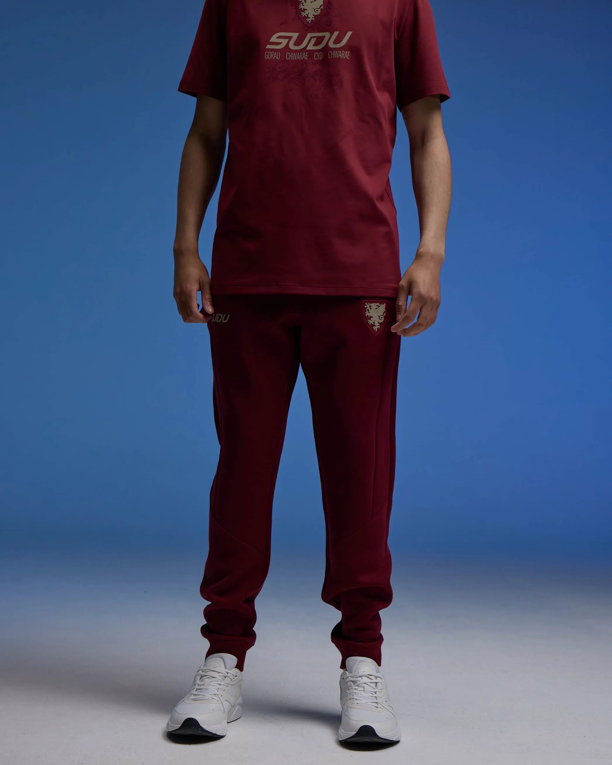 Wales Travel SUDU Players pantalone bordeaux comodo