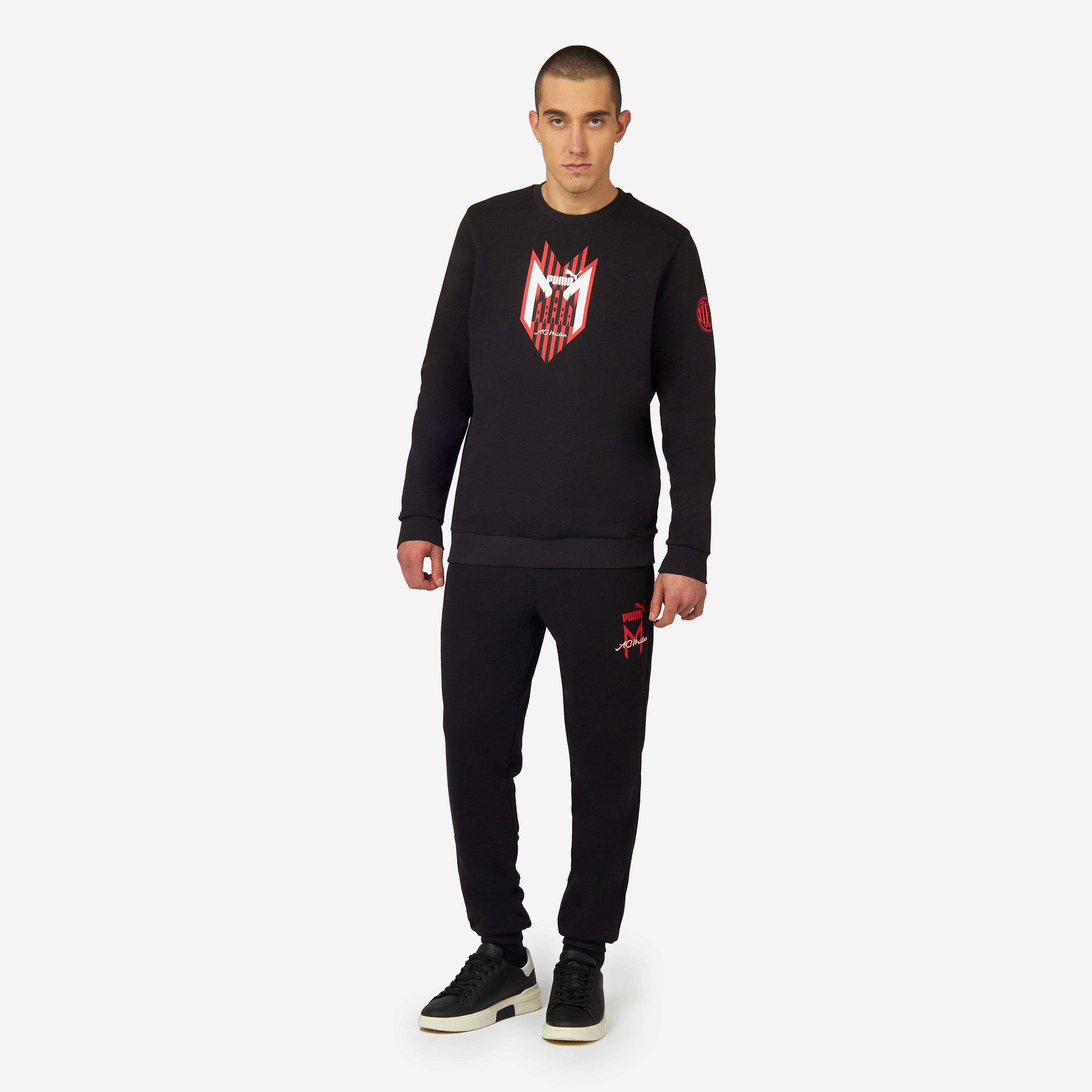 AC Milan Football Icons Crewneck felpa uomo L girocollo