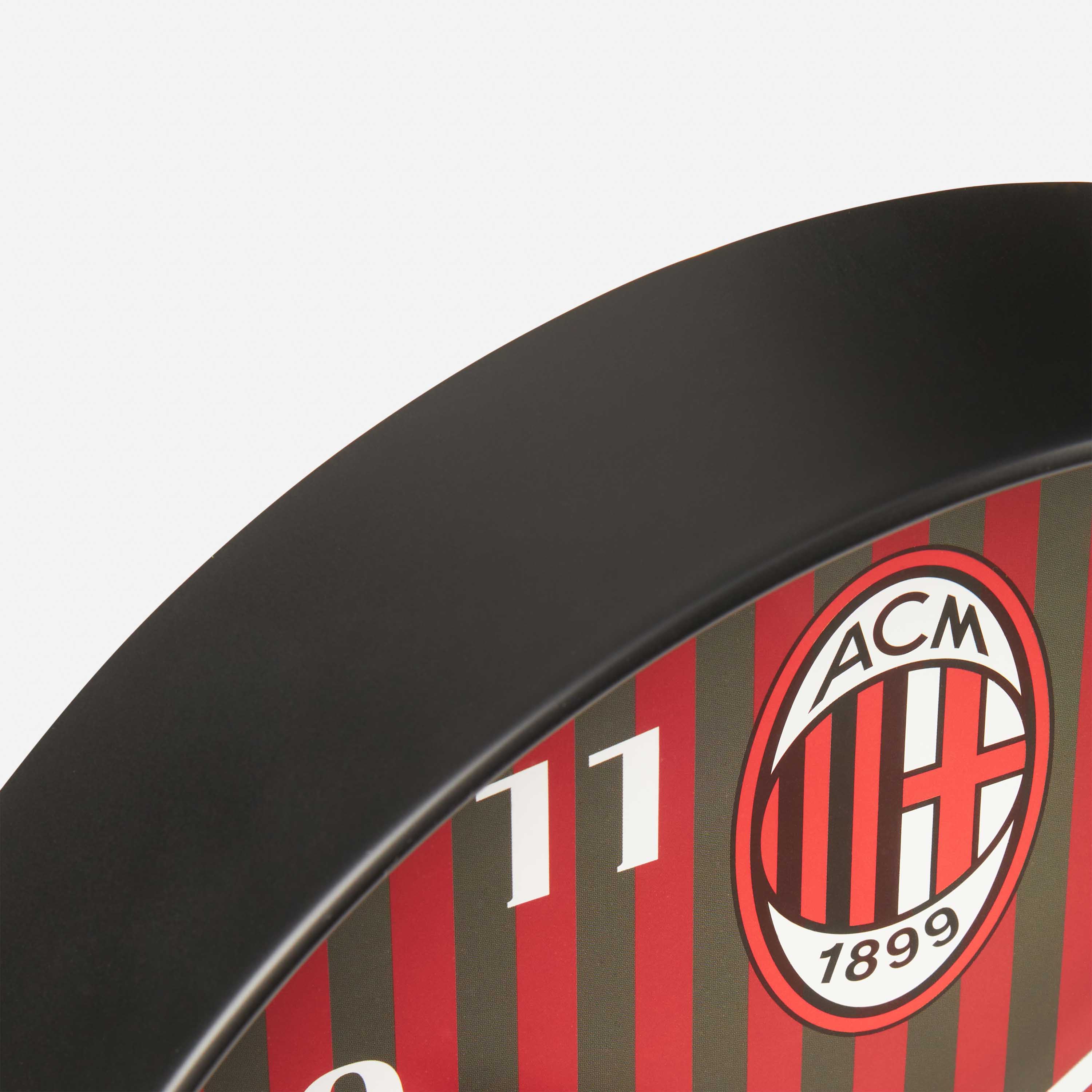 AC Milan orologio da parete nero quadrante rossonero