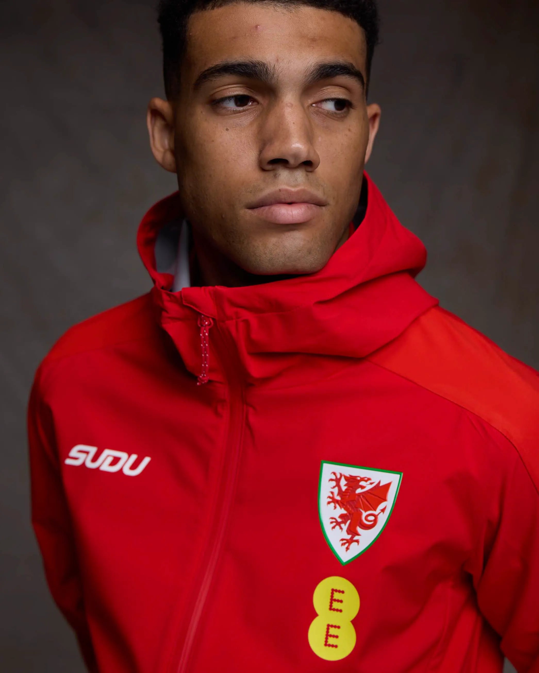 Wales Training SUDU Players giacca leggera rossa