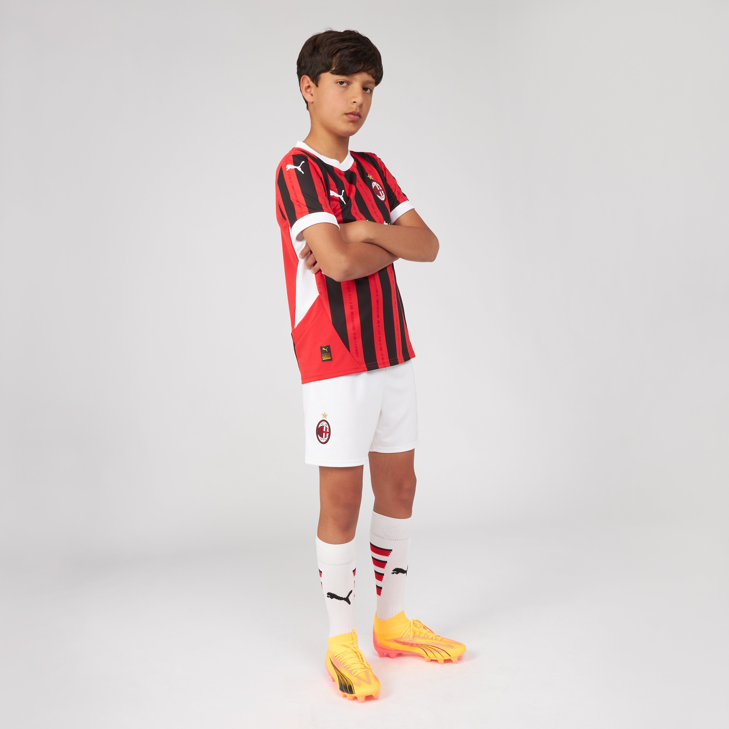 AC Milan Home 2024/25 Kids shorts bambino neri drycell