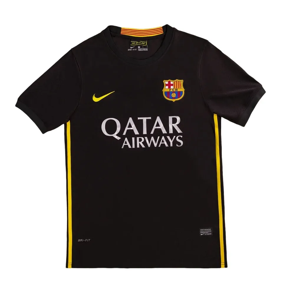 Tifoso Store Barcellona Nera Retro 2013/14 maglia da calcio nera