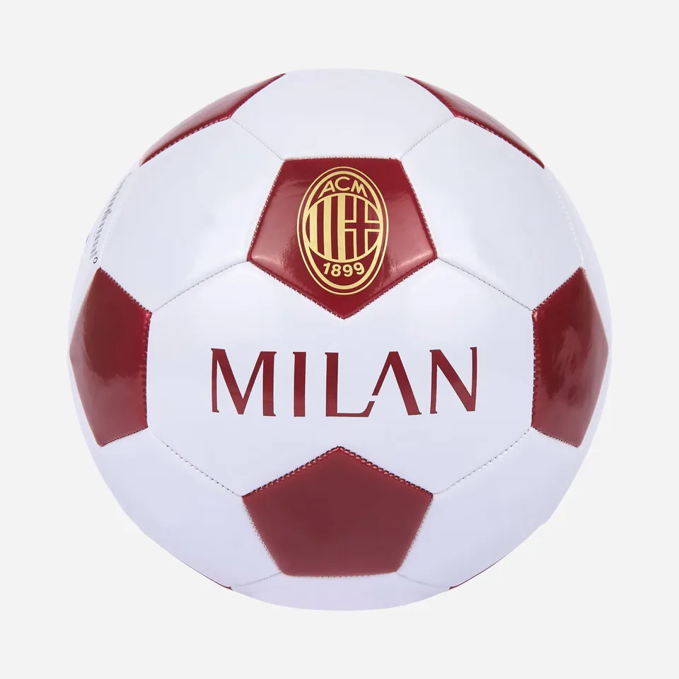 AC Milan Retro Ball pallone numero 5 bianco logo oro